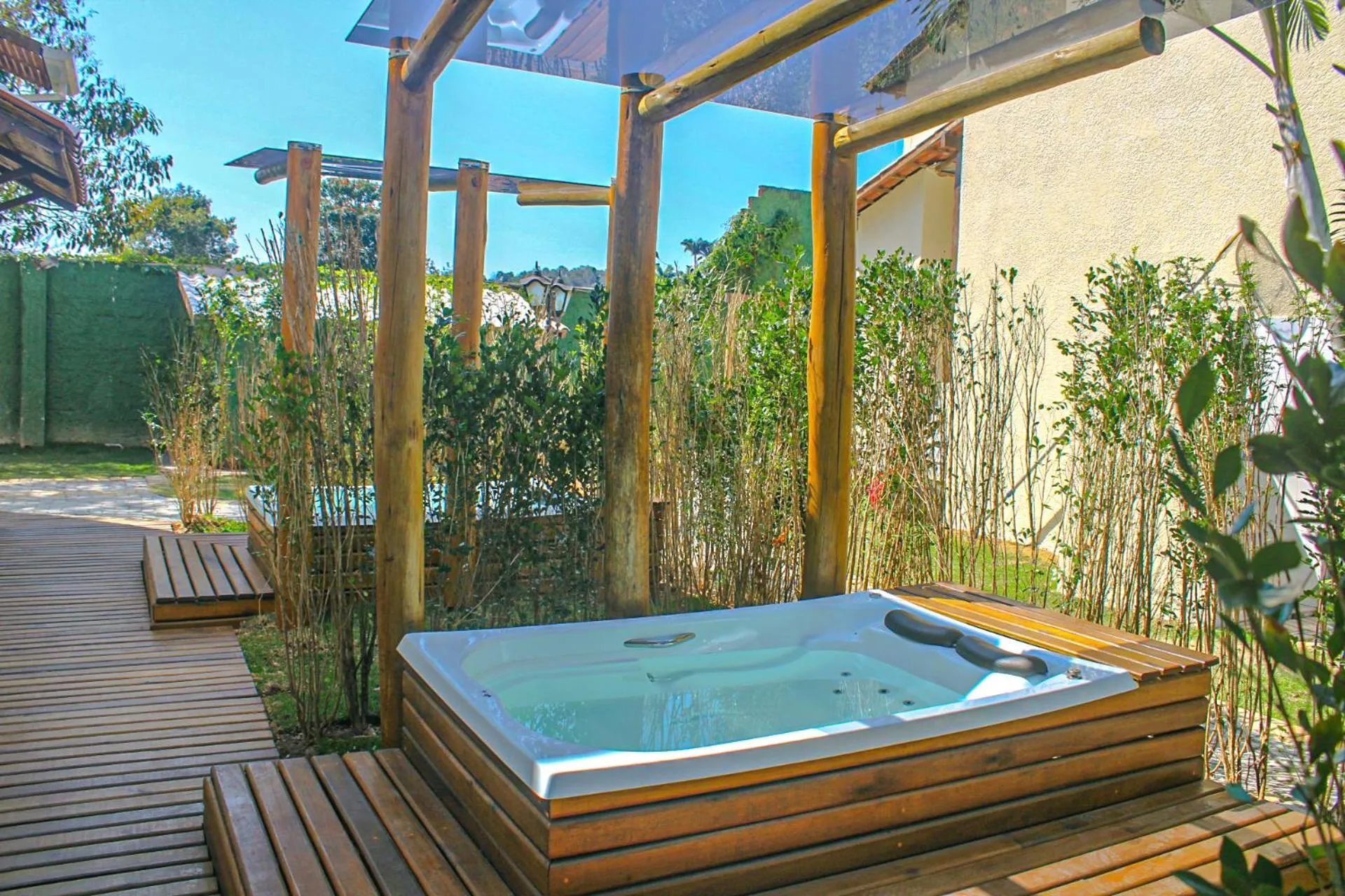 Garden view in Pousada Villa del Sol