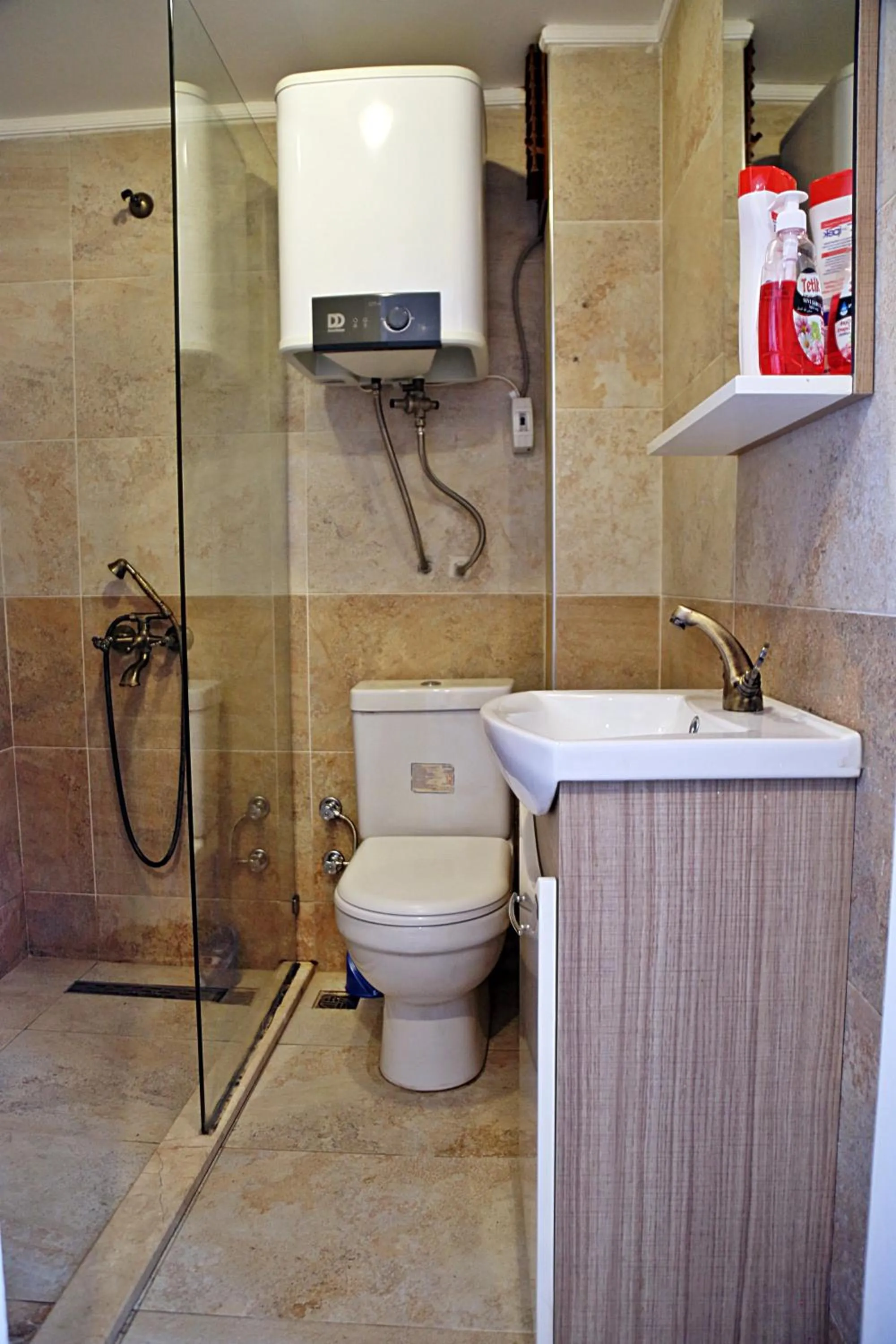 Shower in holiday family apart