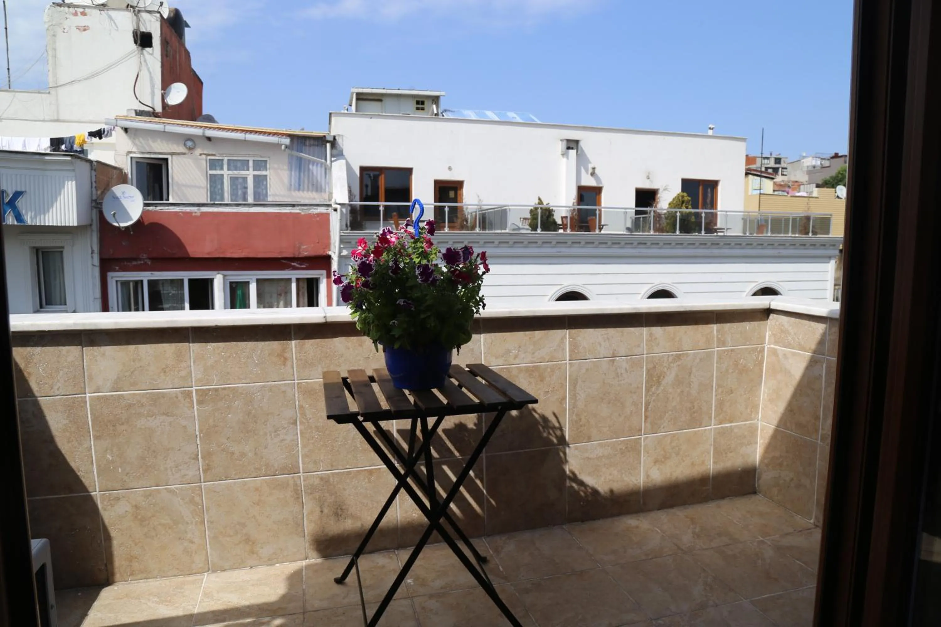 City view in holiday family apart