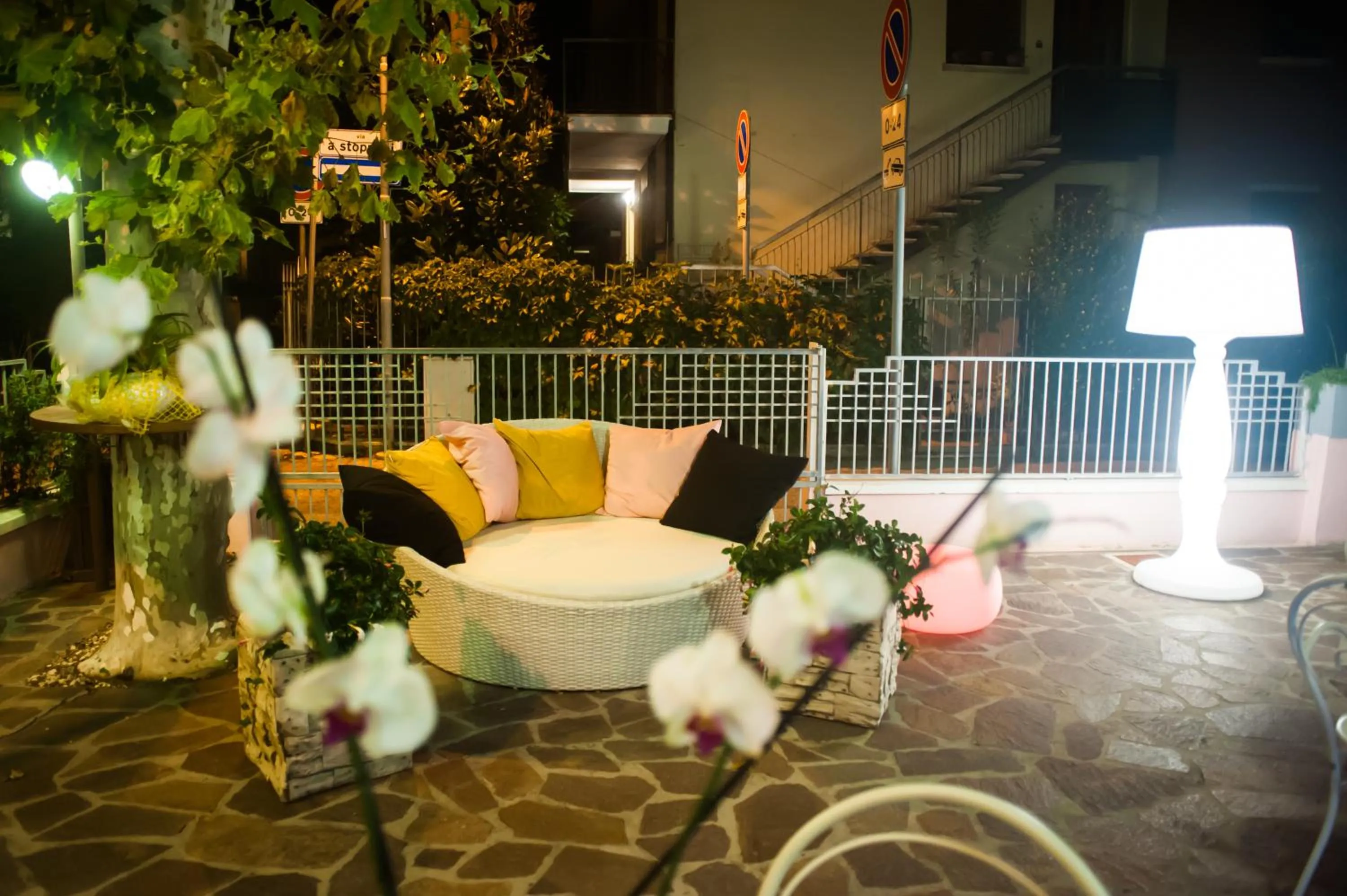 Patio in Hotel Angelini