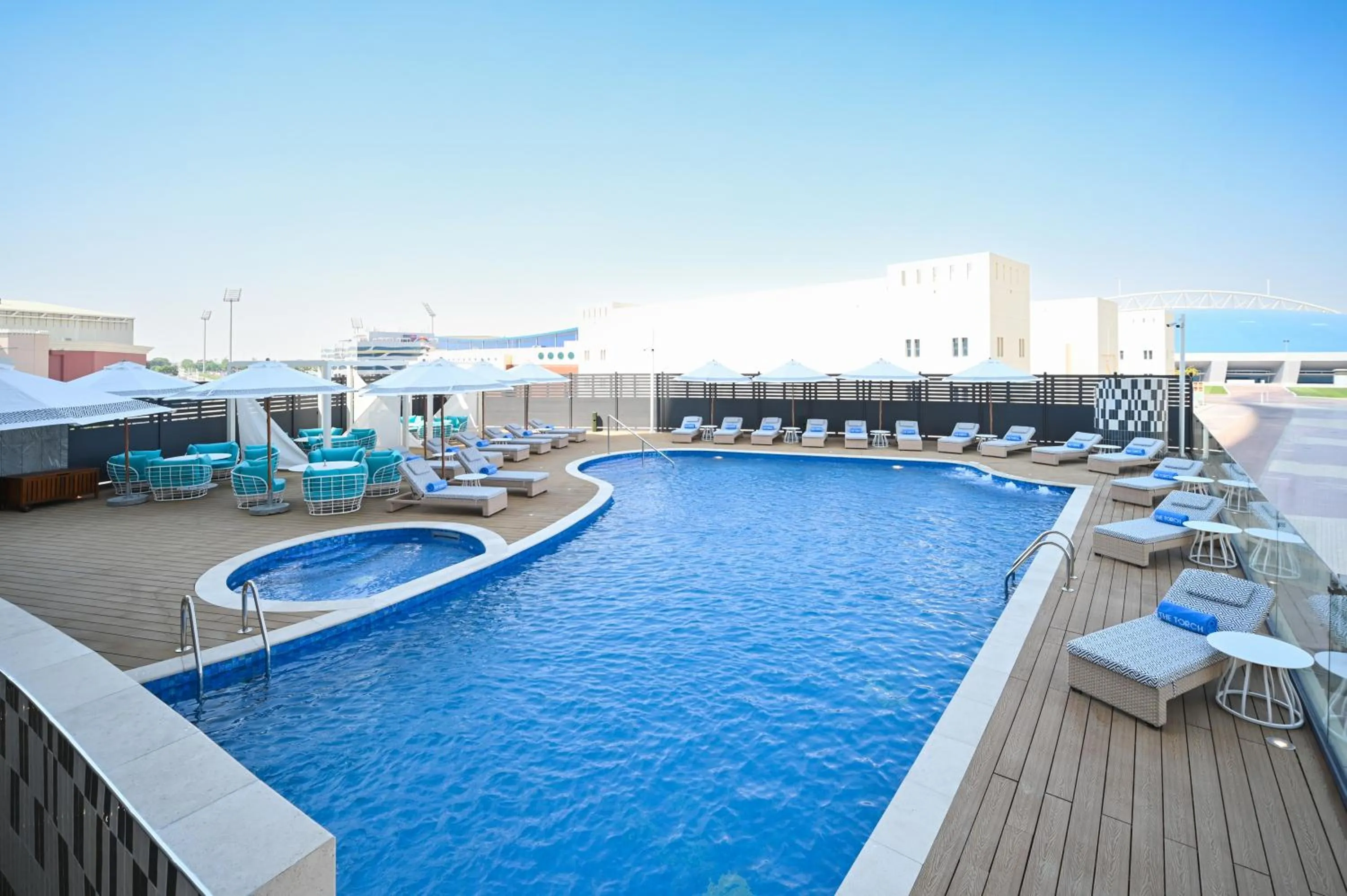 Swimming pool in The Torch Doha
