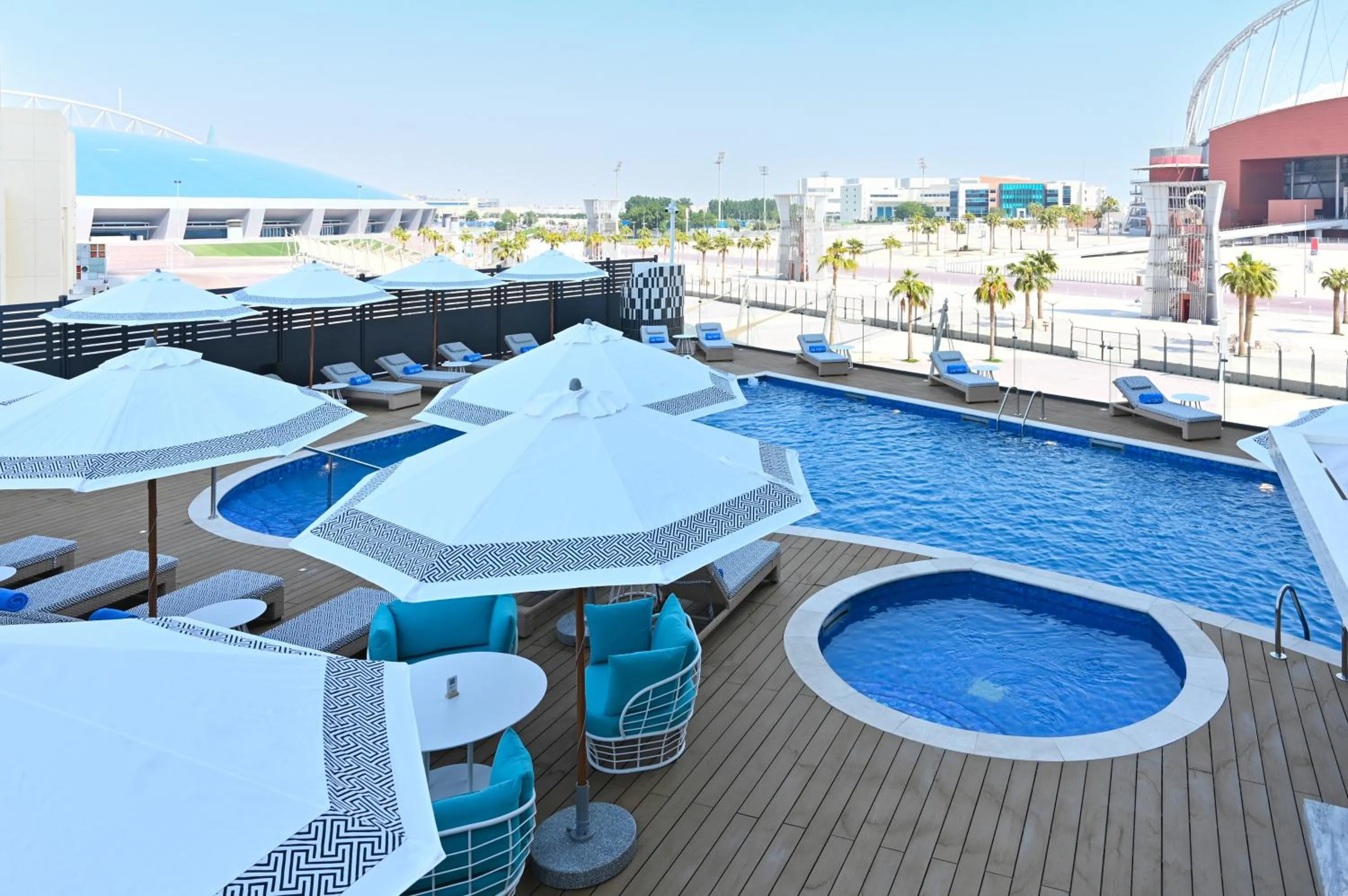 Swimming pool in The Torch Doha