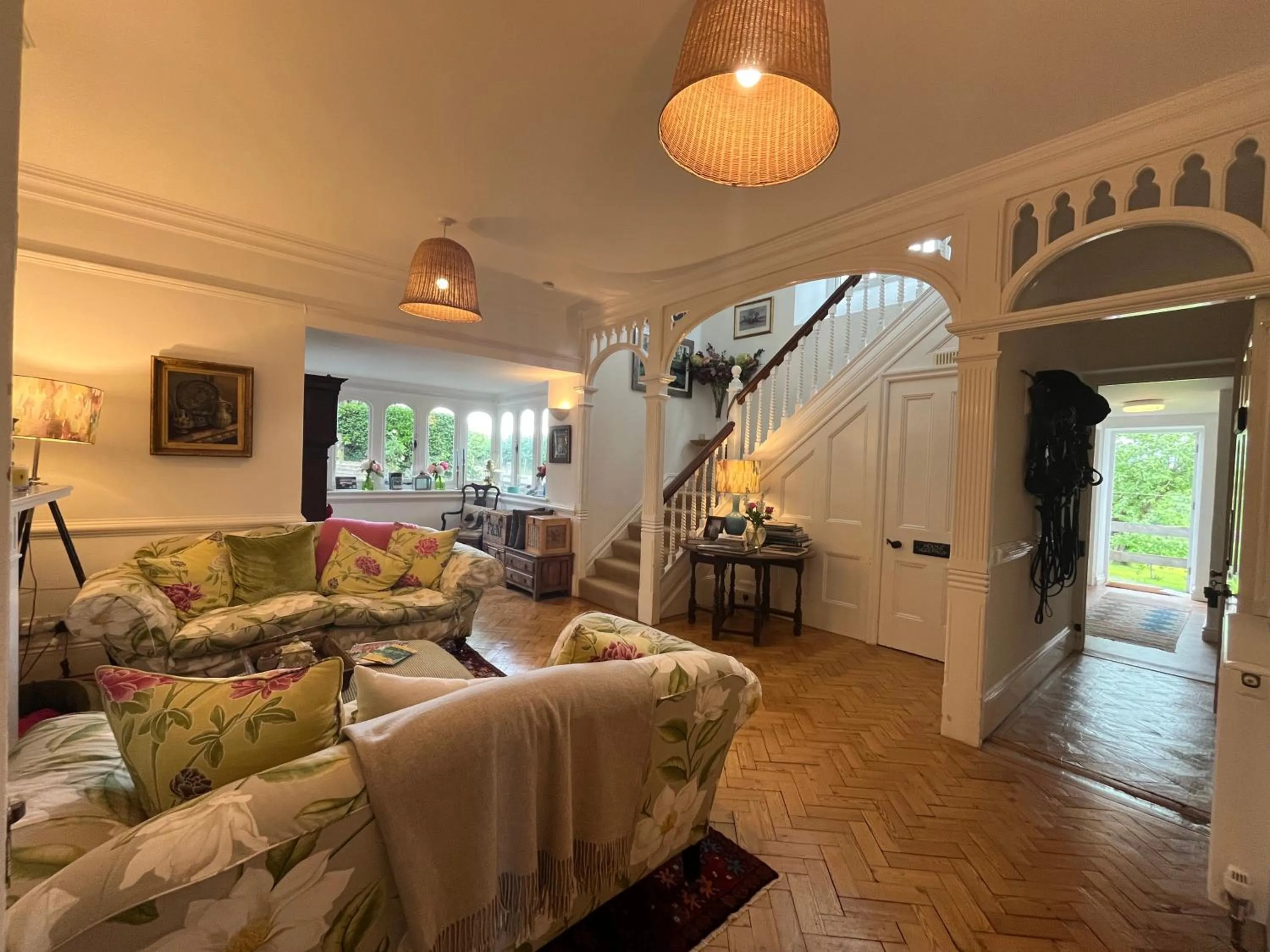 Living room in Coombe Lodge Farm House