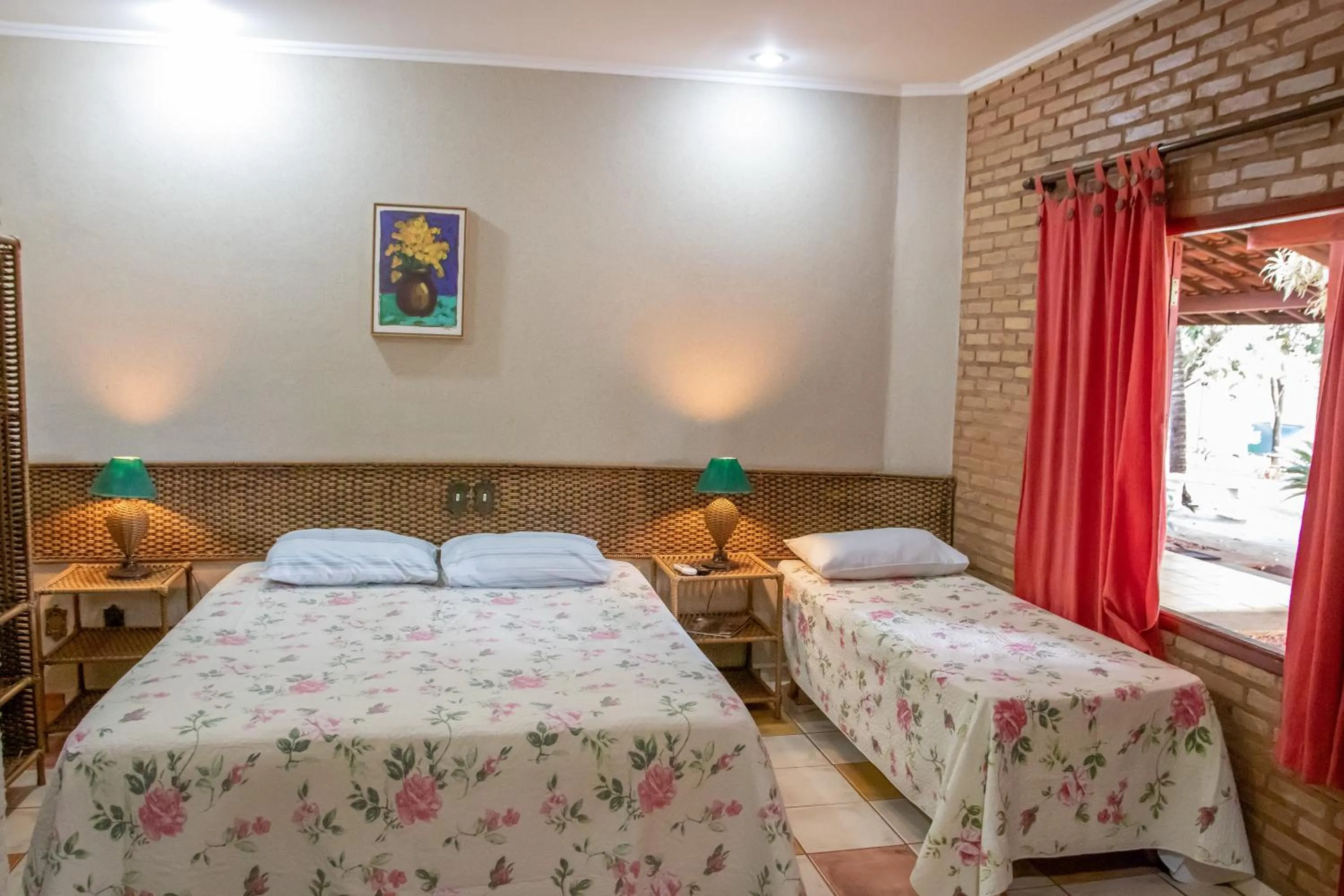 Bed in Pousada Beco da Lua