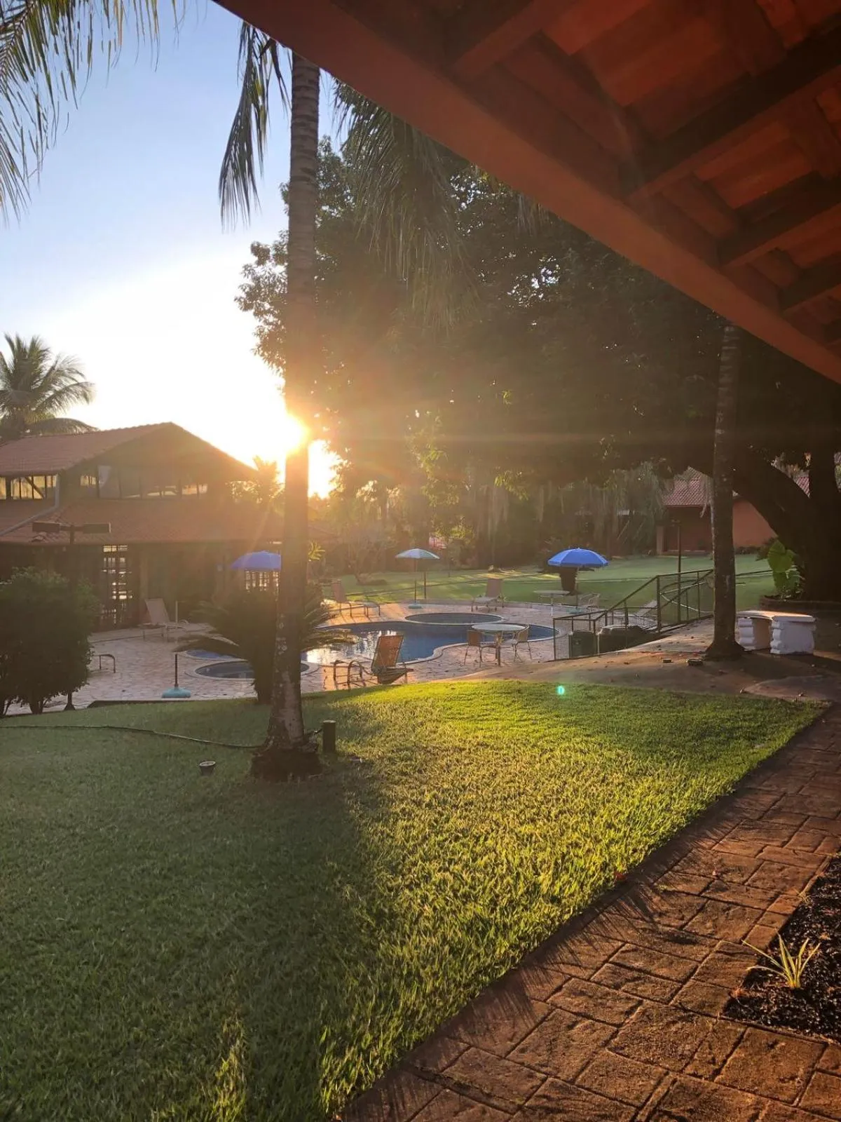 Pool view in Pousada Beco da Lua