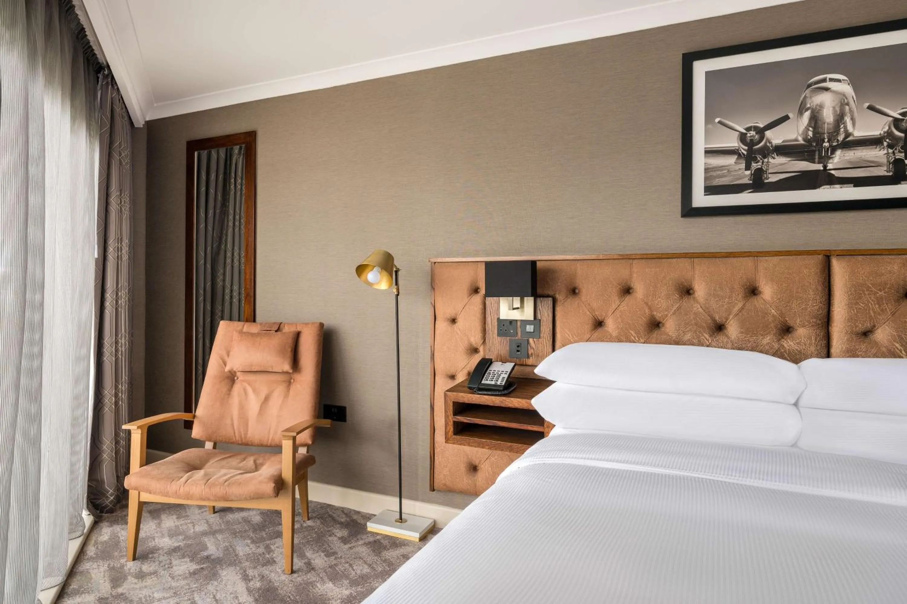 Bed in DoubleTree by Hilton Hotel Newcastle International Airport