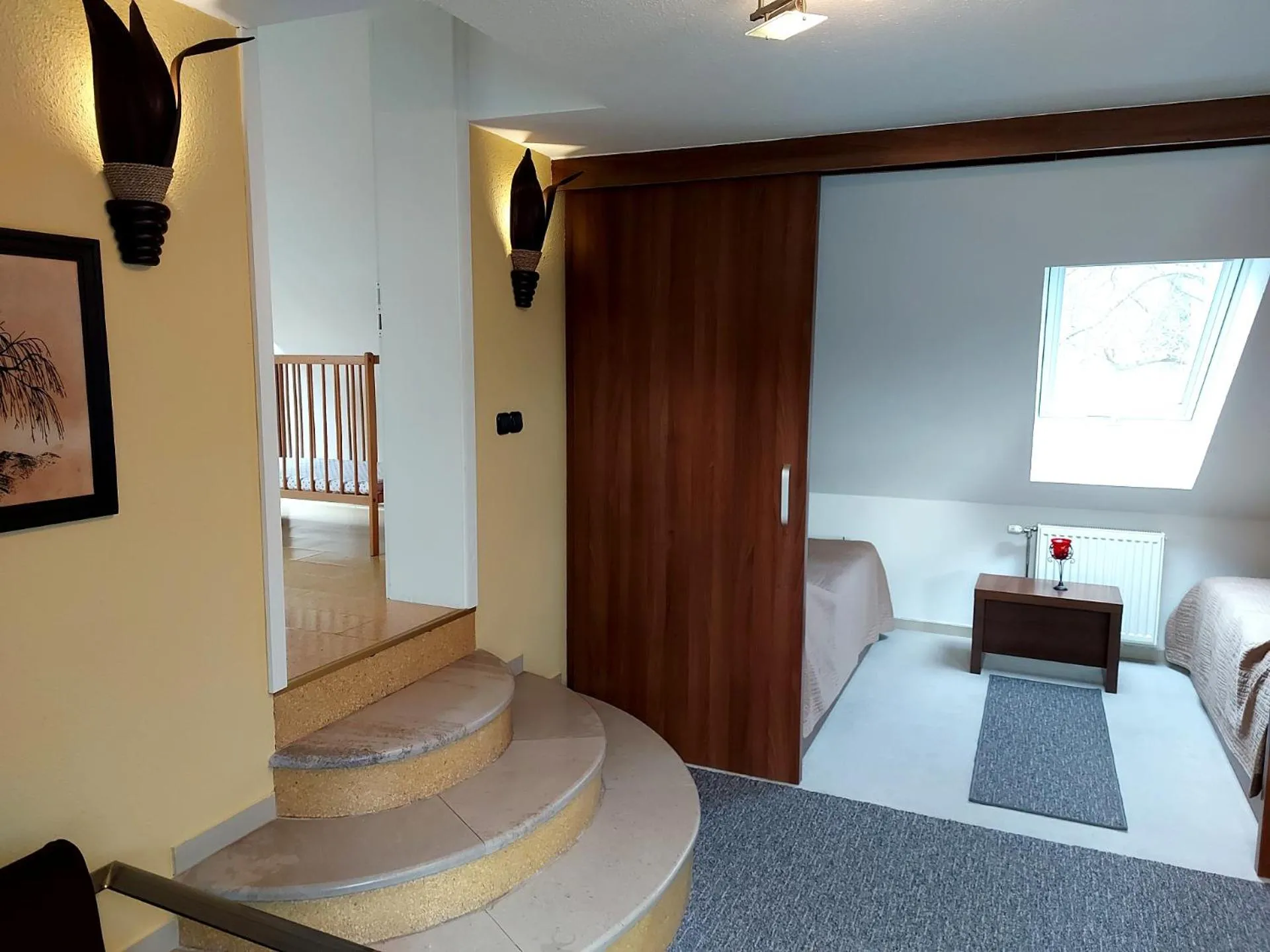 Bedroom, Bed in A Mecsek Gyöngye Apartmanhaz