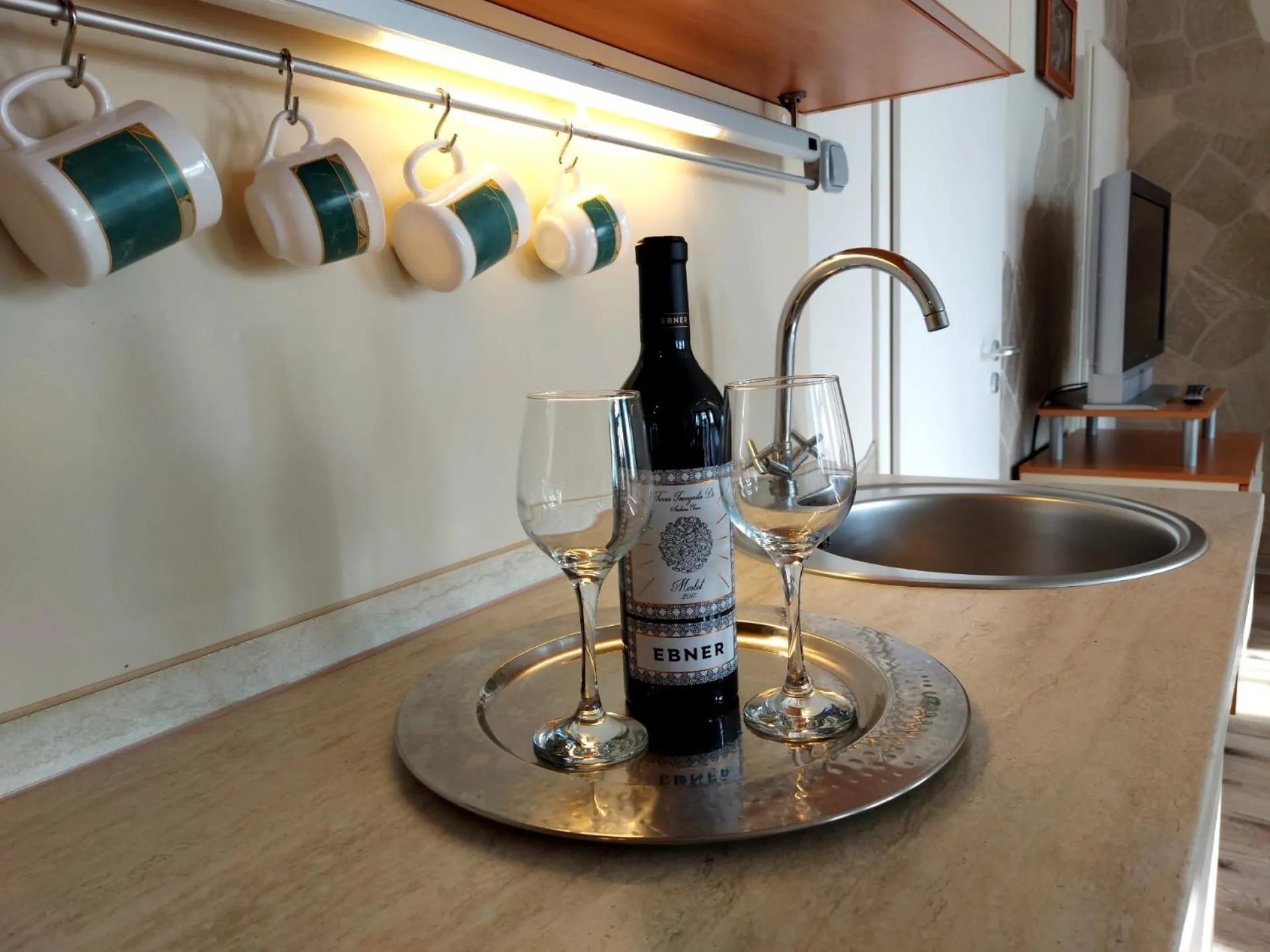 Kitchen or kitchenette in A Mecsek Gyöngye Apartmanhaz