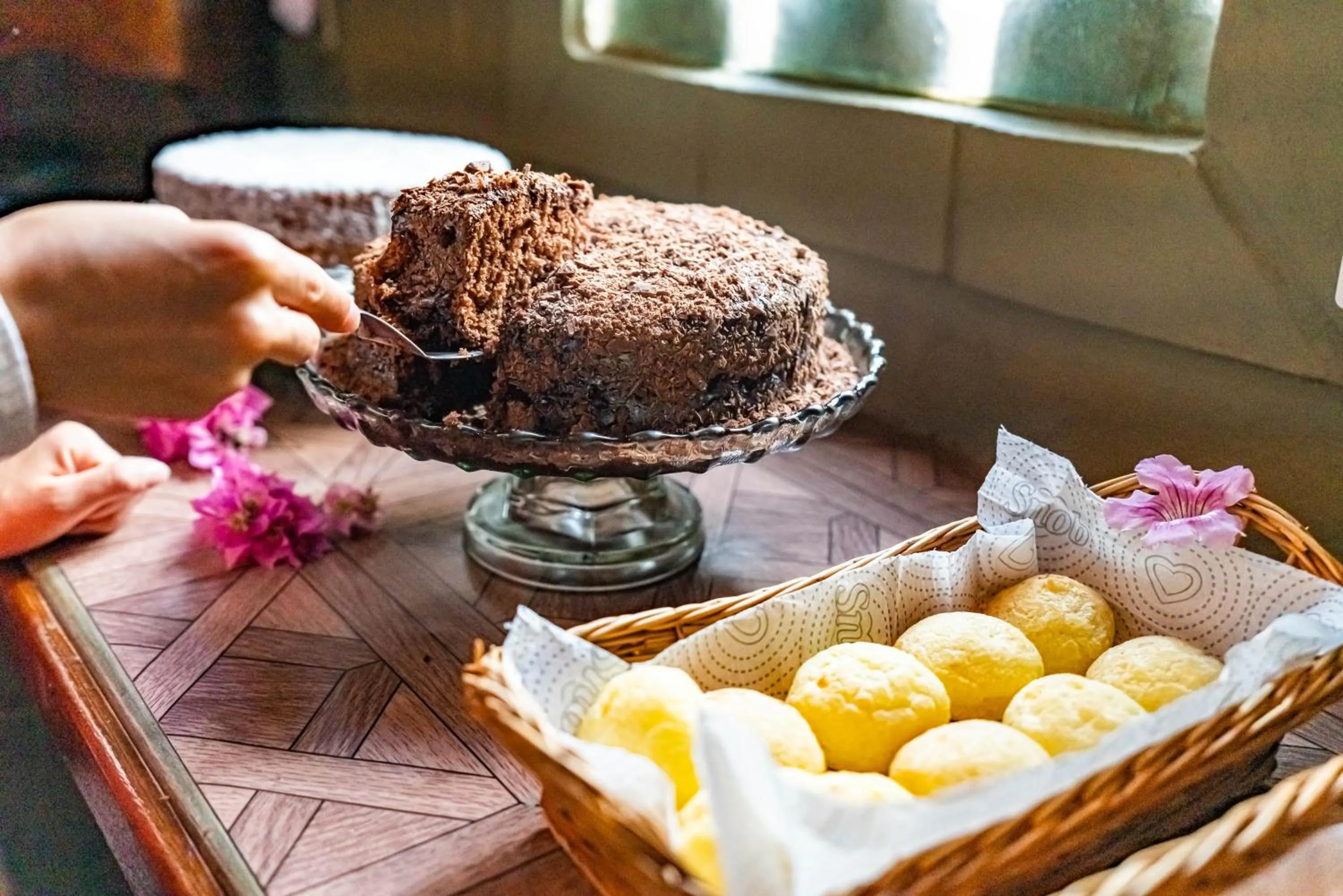 Continental breakfast in Pousada Camelot Inn