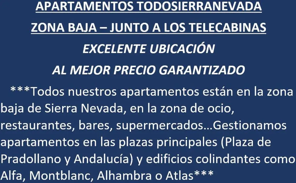 Certificate/Award in TODOSIERRANEVADA ZONA BAJA - MONTBLANC VISTAS A LA MONTANA - Junto a los Telecabinas