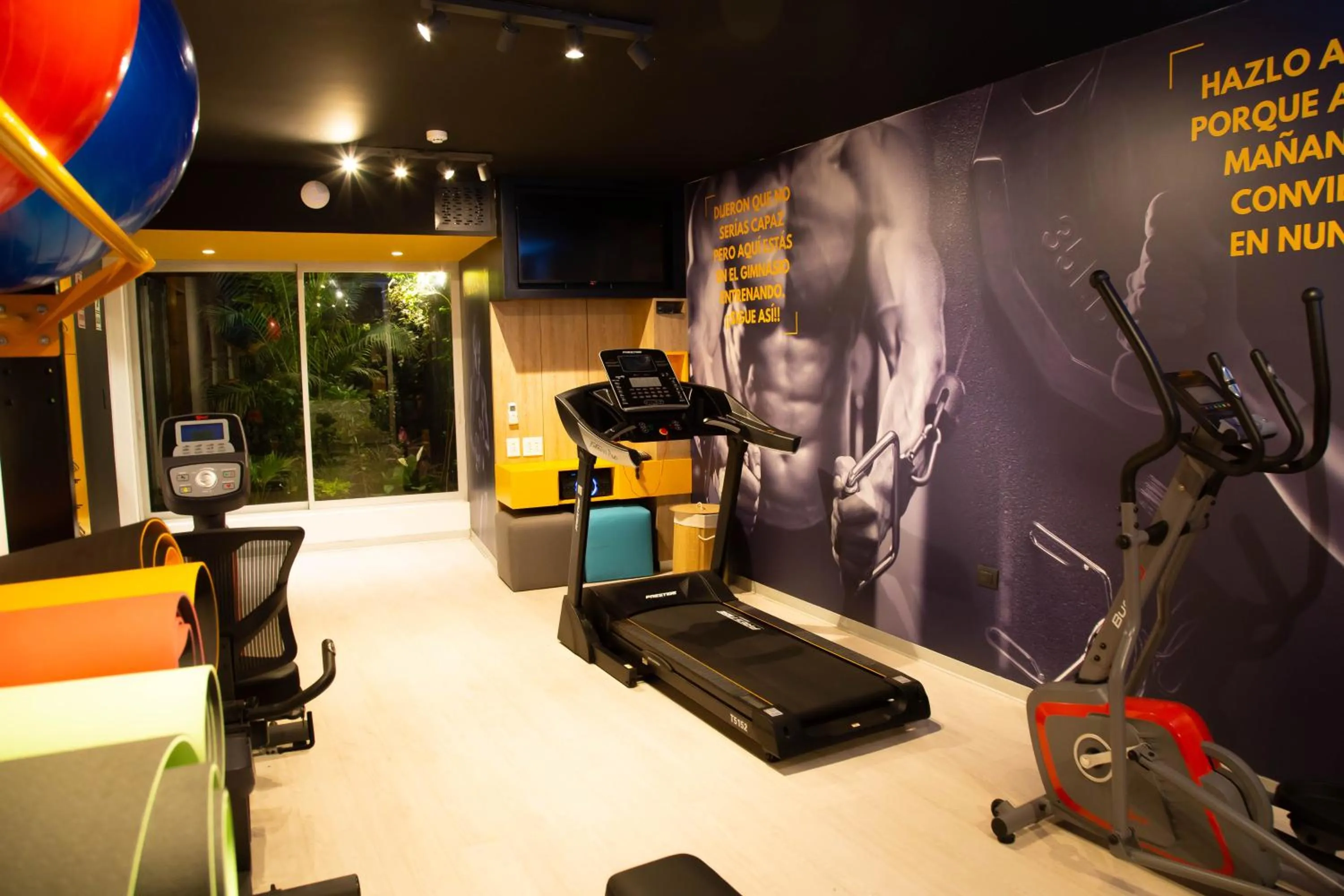 Fitness centre/facilities in Palmetto Hotel Business San Borja