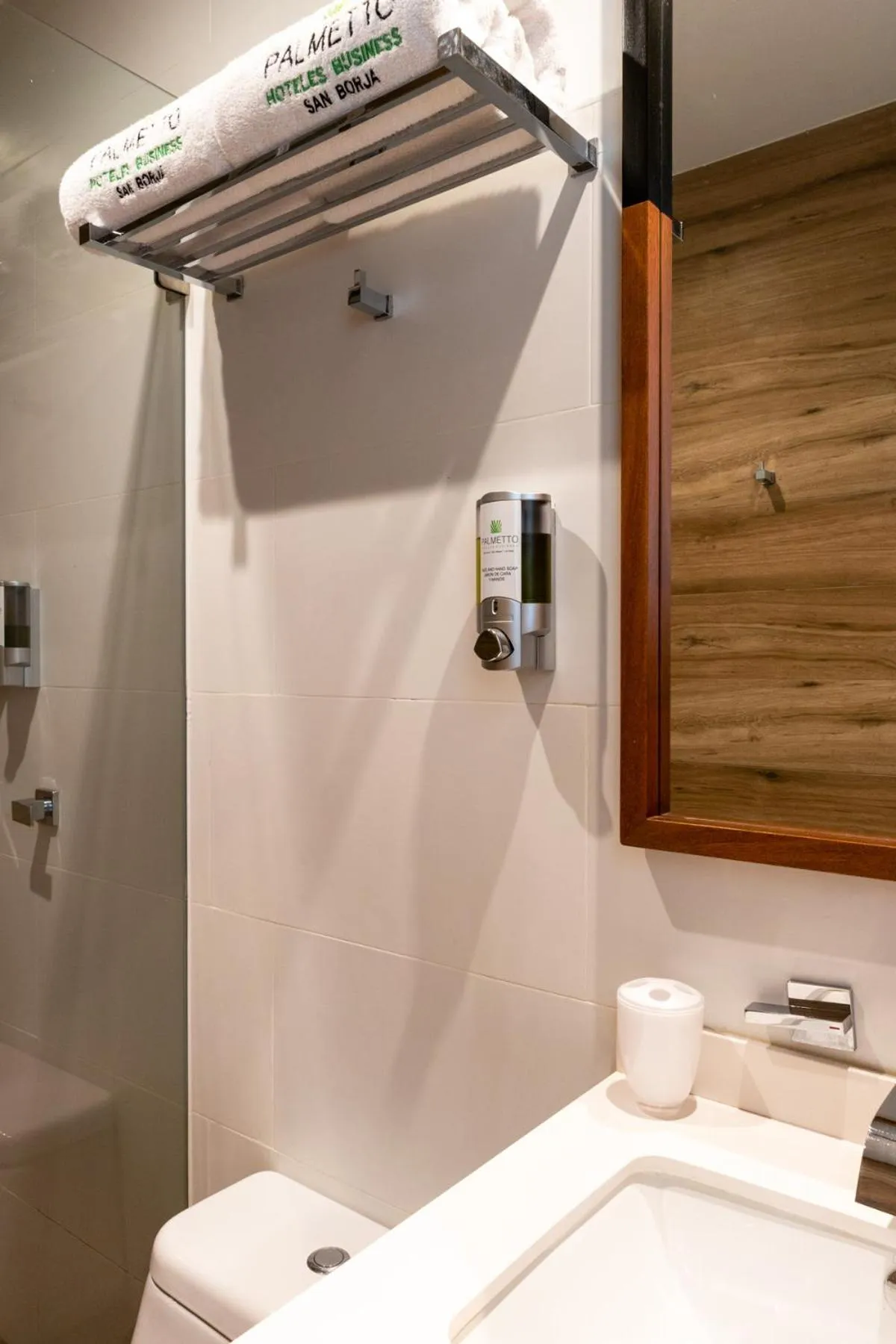 Shower in Palmetto Hotel Business San Borja