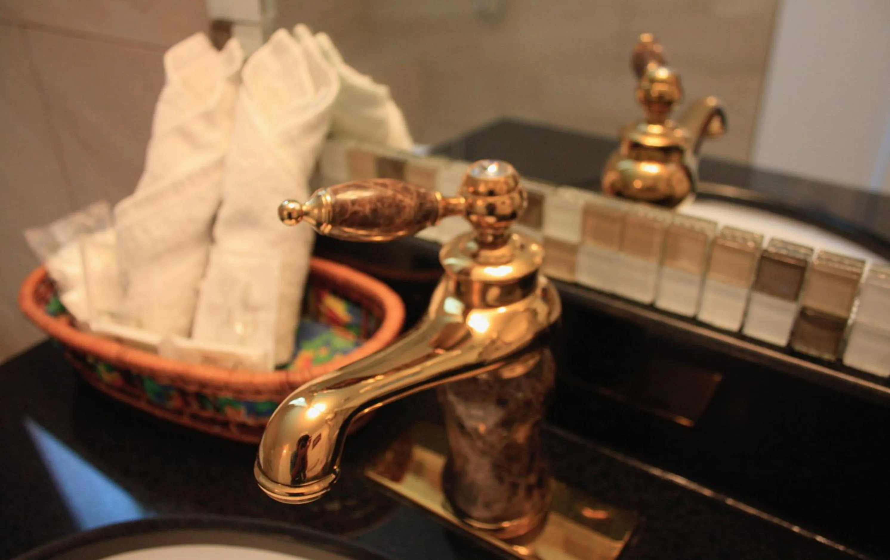 Bathroom in Motel Le JoliBourg