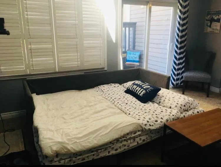 Bed in Blue Mountain Studio Loft at North Creek Resort