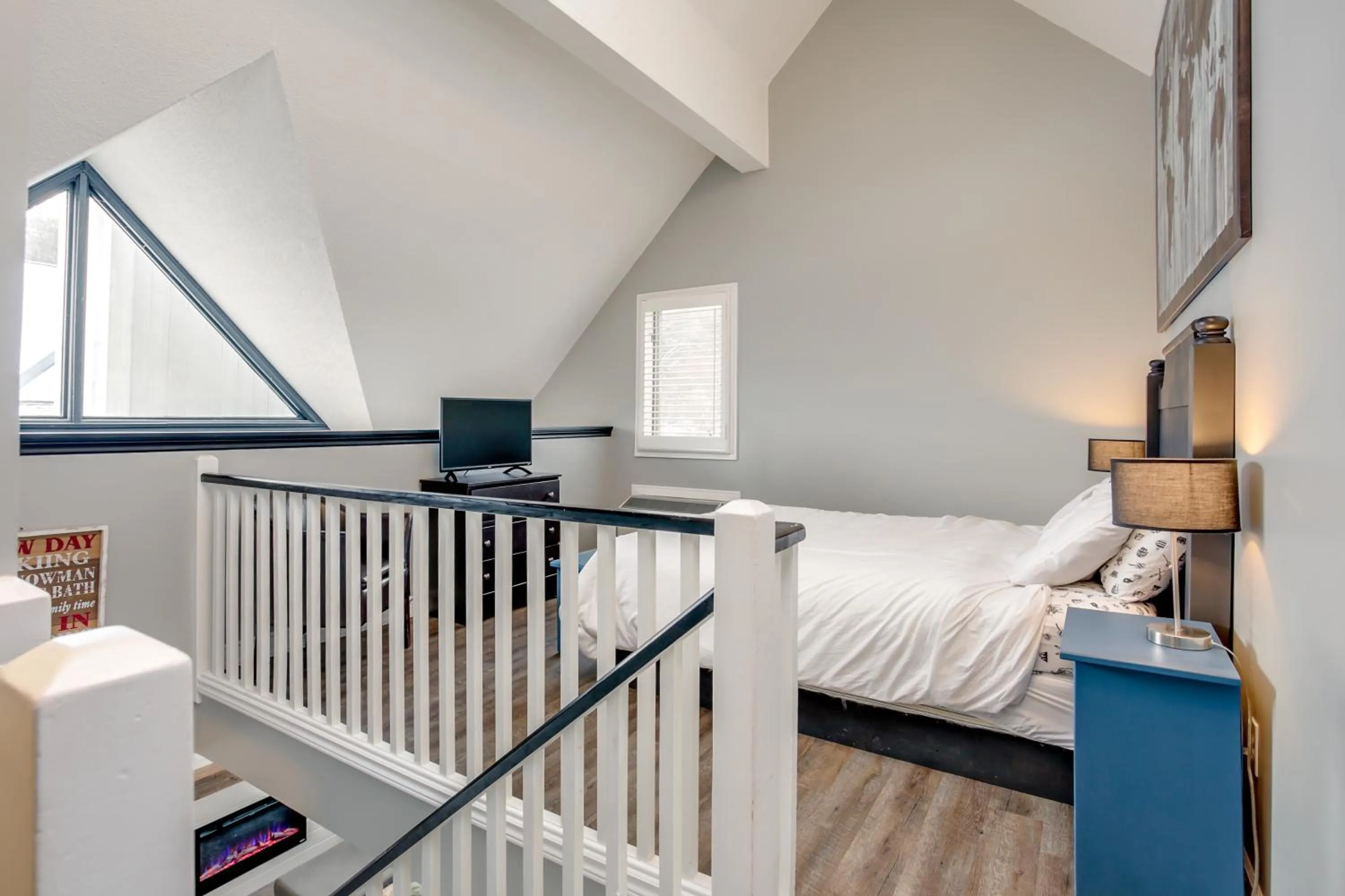 Bed in Blue Mountain Studio Loft at North Creek Resort