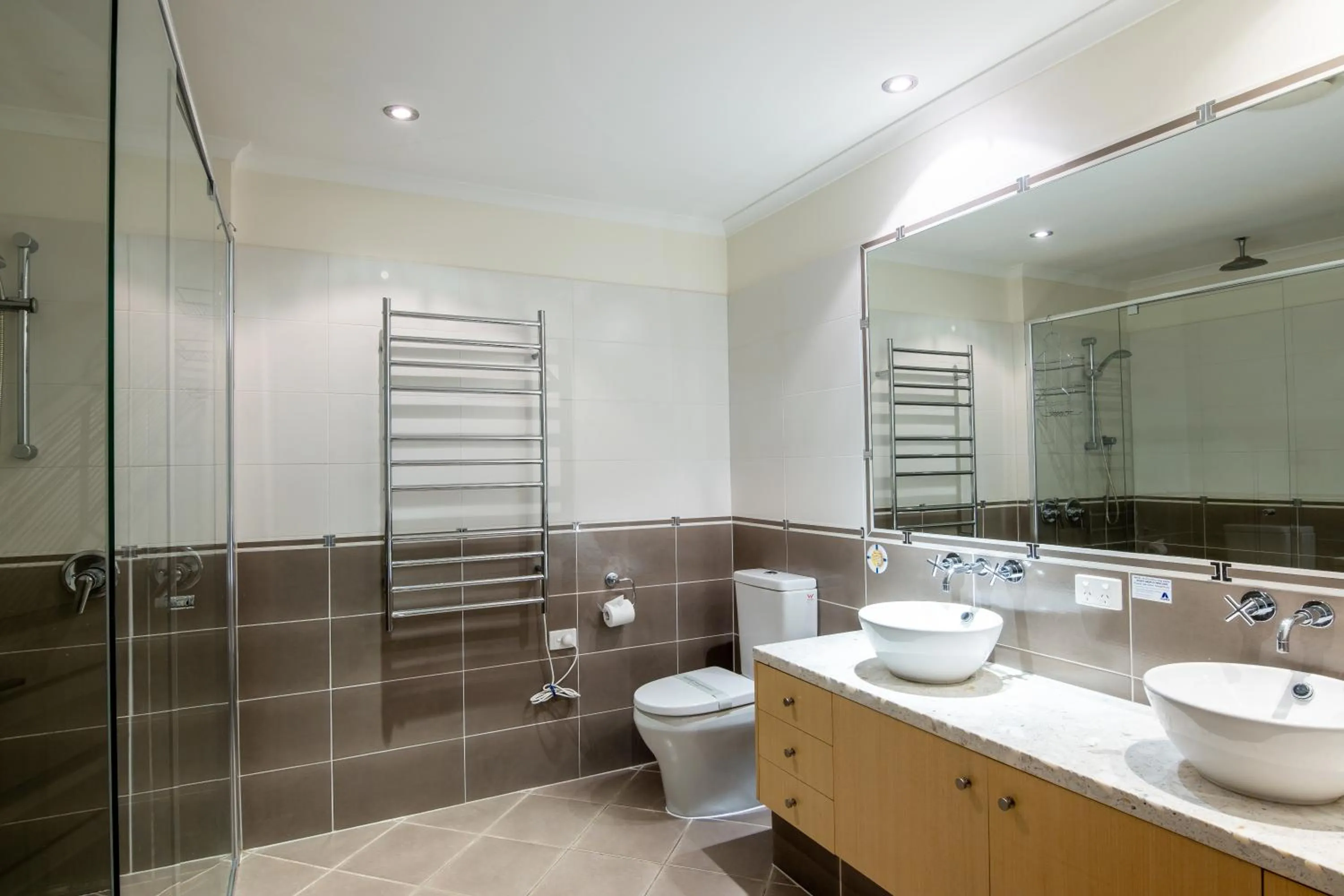 Shower in The Village Holiday Apartments at Burleigh Heads