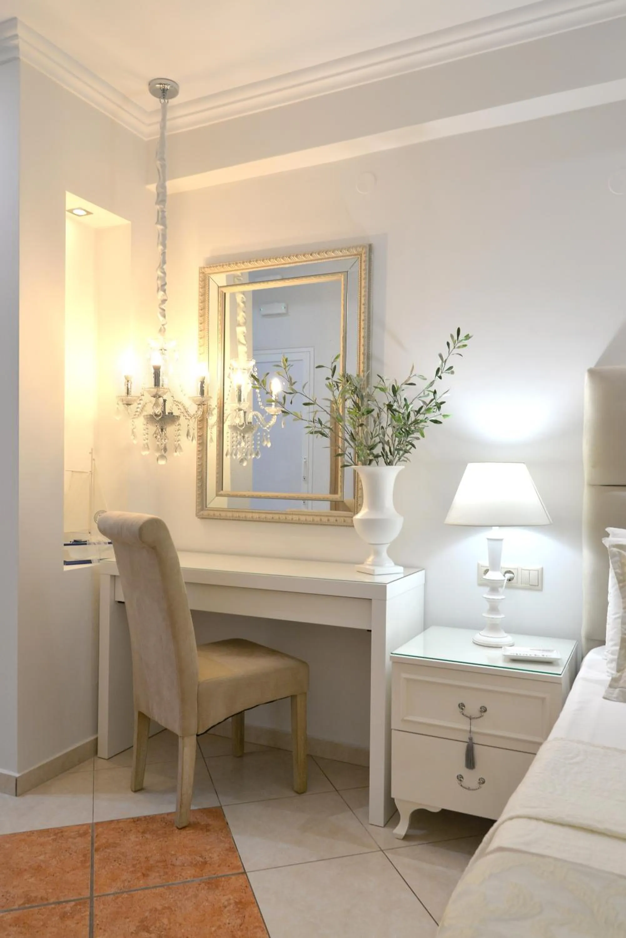 Bed in Epavlis Luxury apts