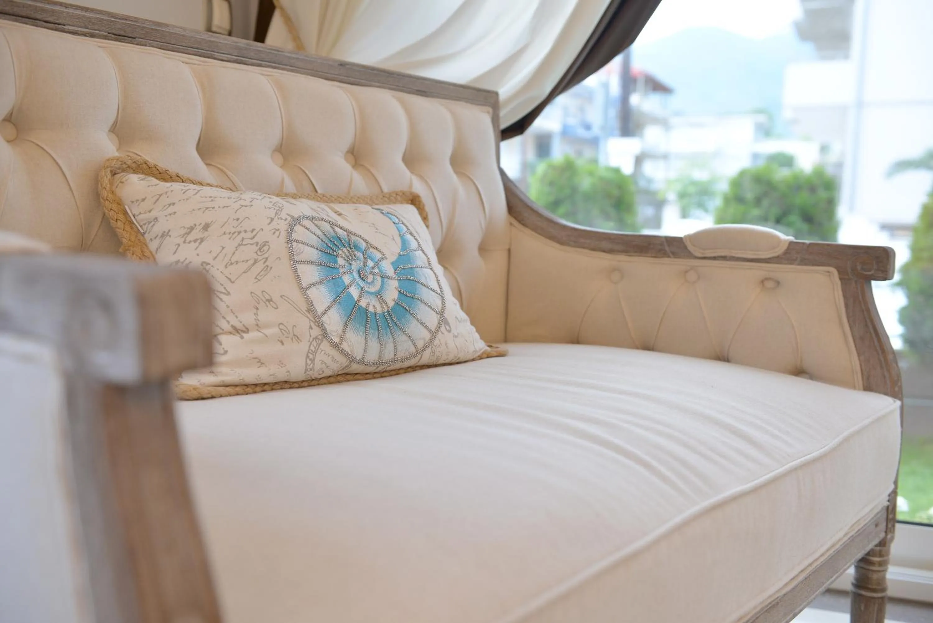 Bed in Epavlis Luxury apts