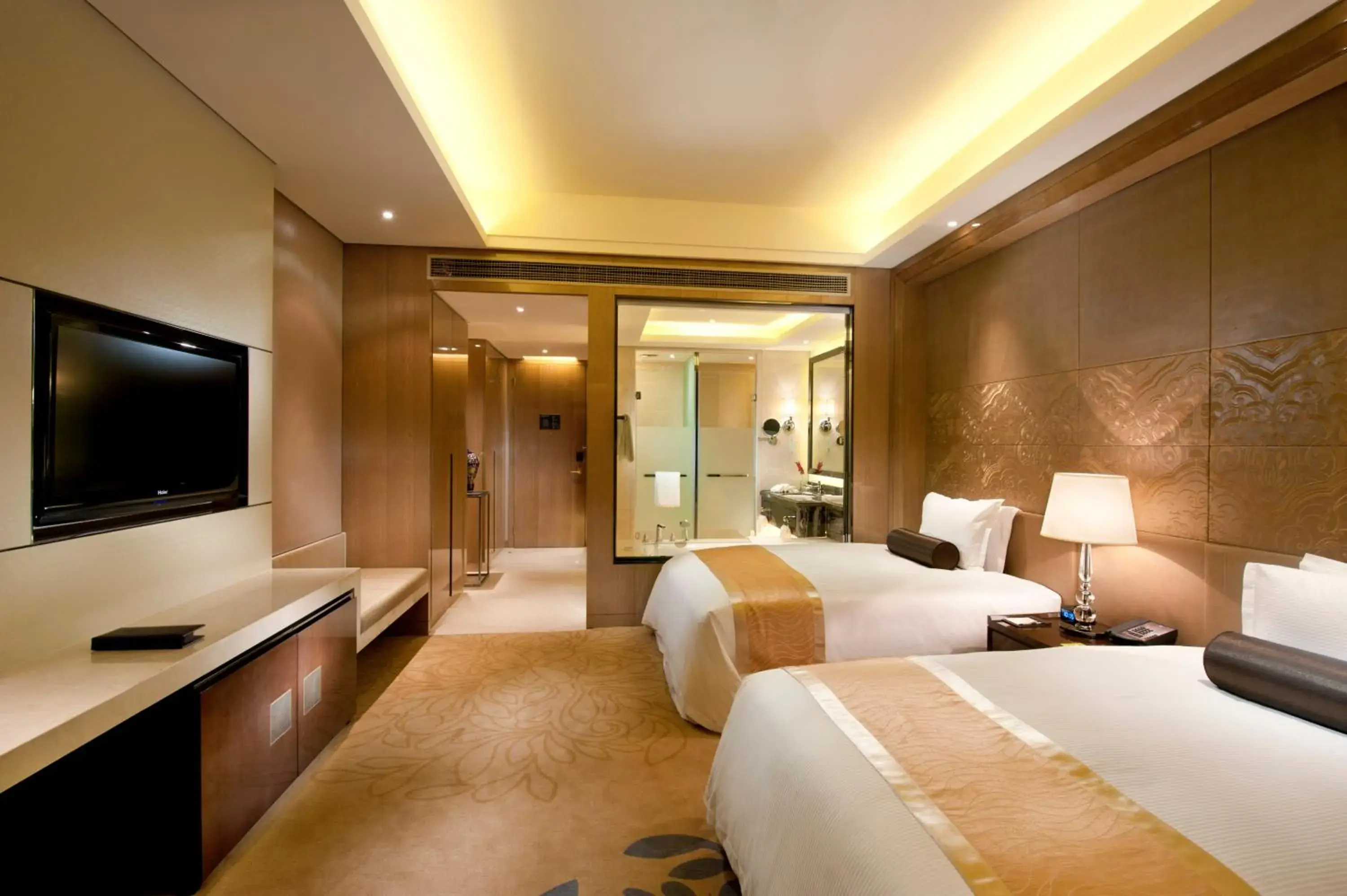 Executive Twin Room with Access to the Executive Lounge in Wanda Realm Langfang Executive Twin Room with Access to the Executive Lounge in Wanda Realm Langfang