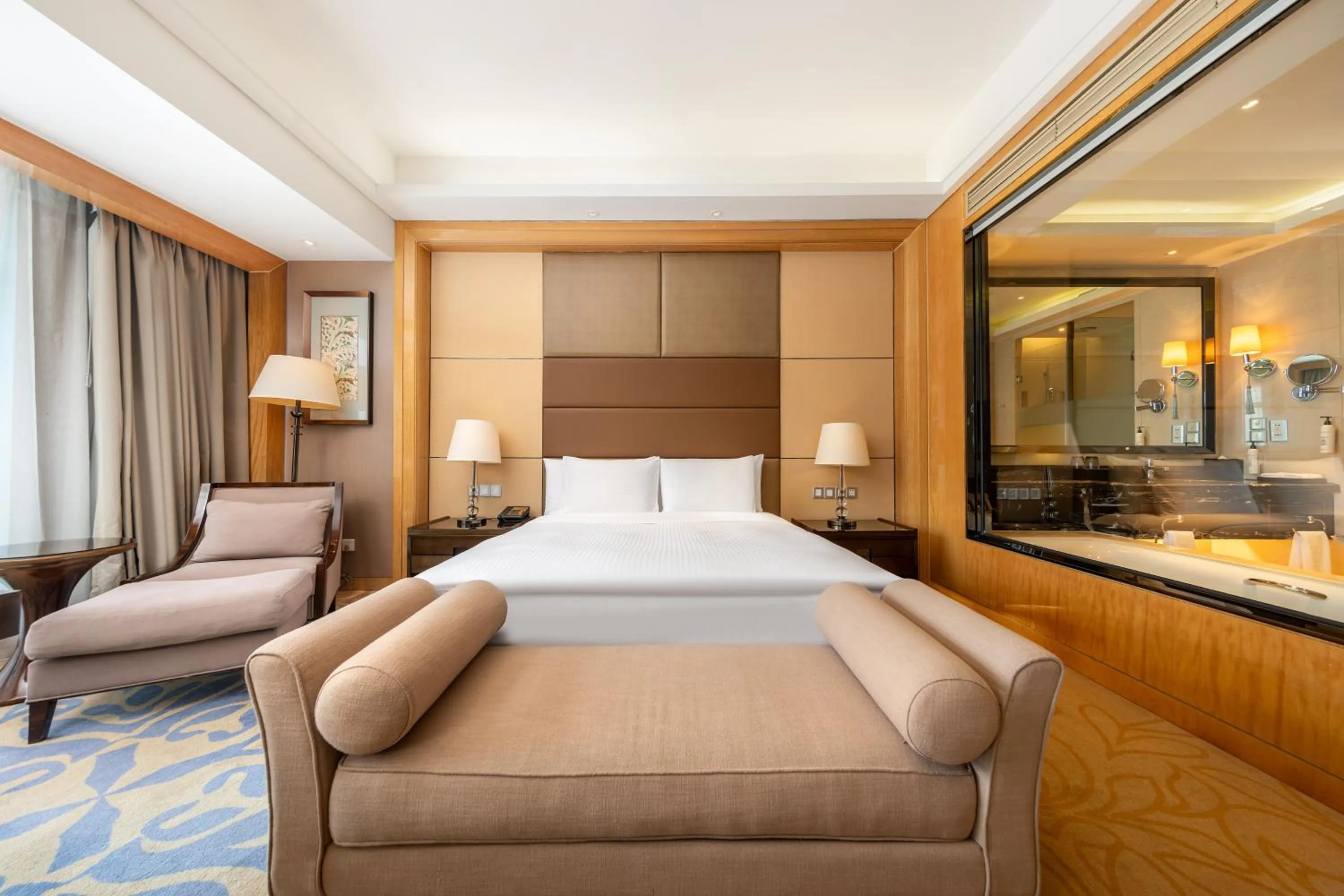 Photo of the whole room, Bed in Wanda Realm Langfang