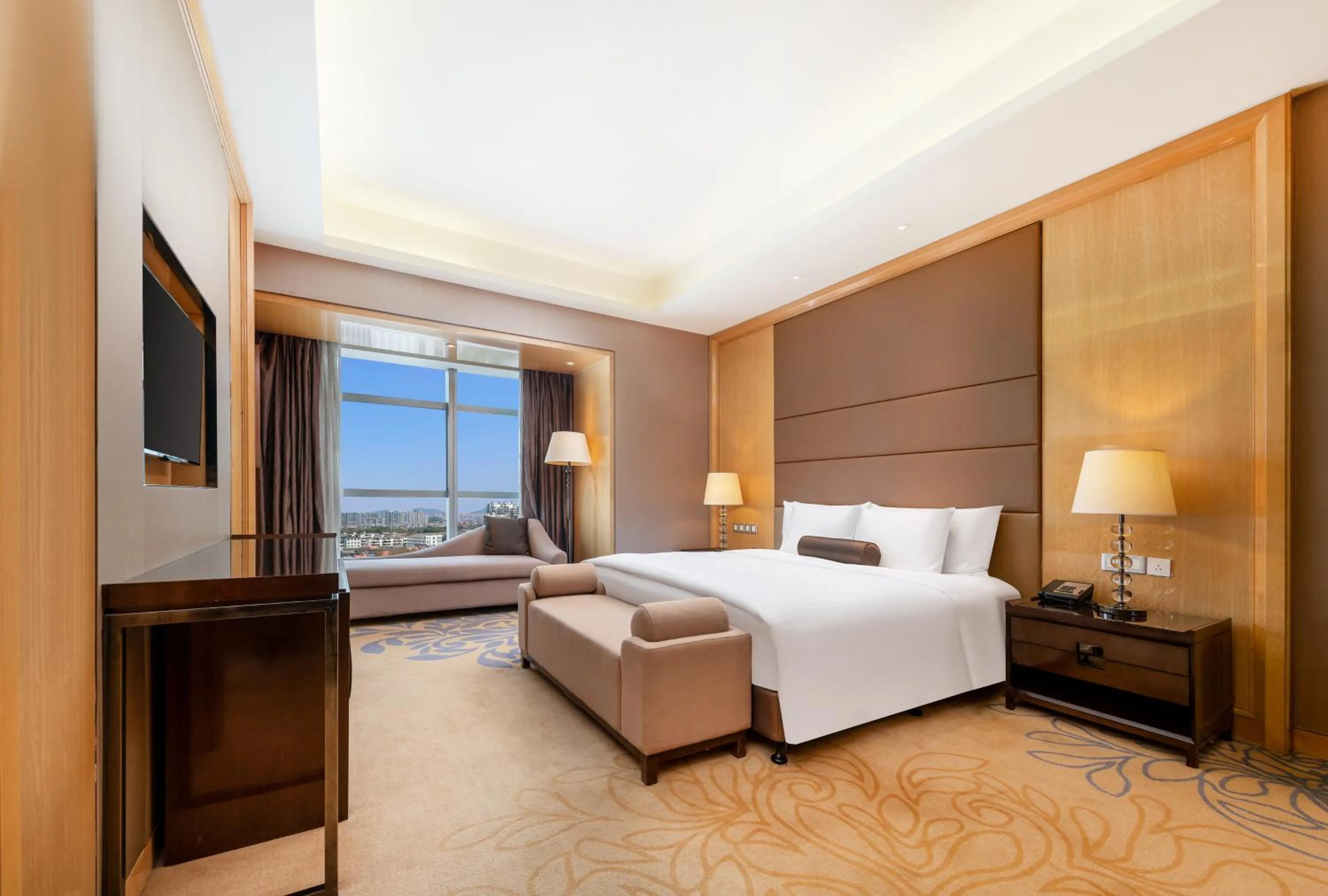 Photo of the whole room, Bed in Wanda Realm Langfang