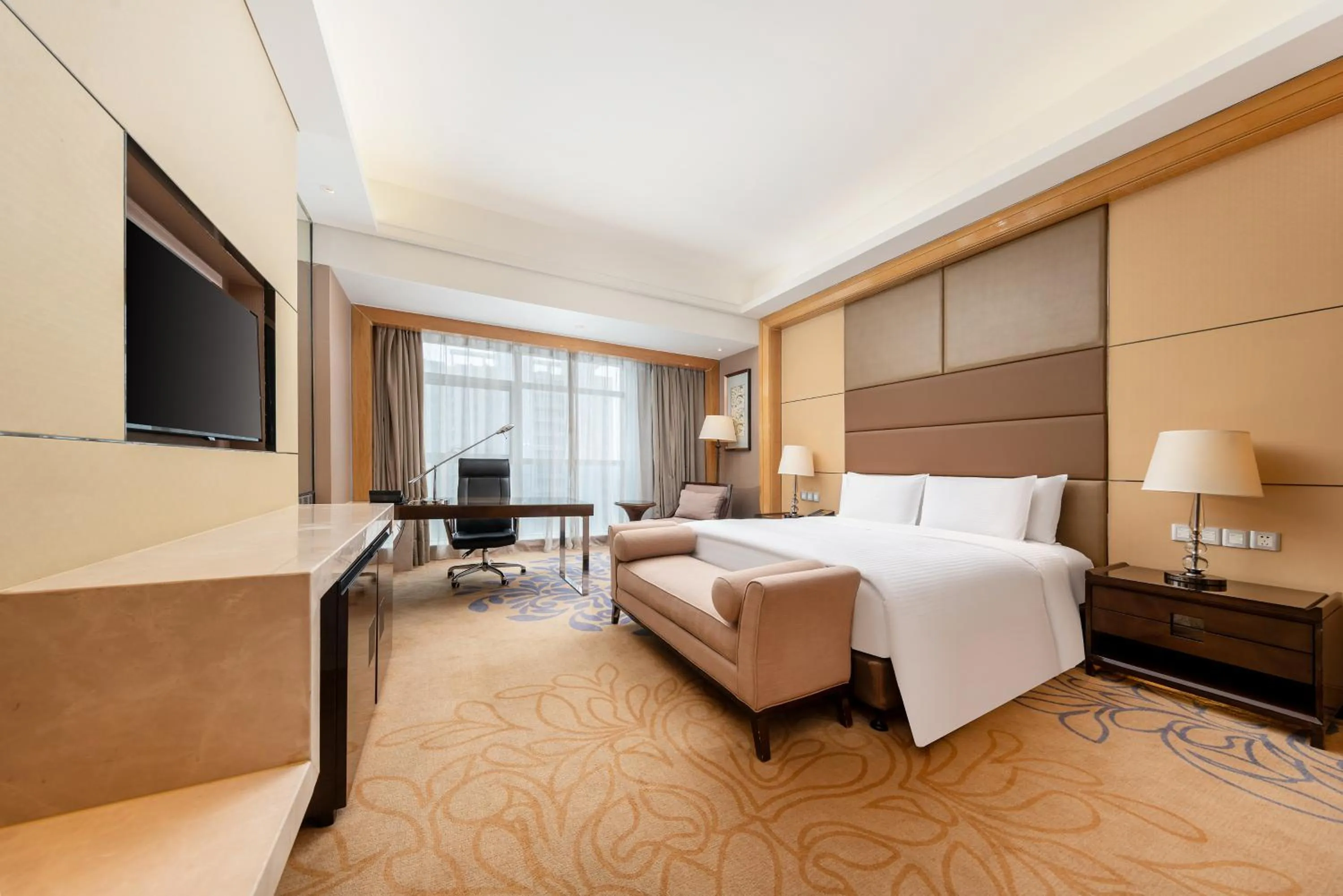 Photo of the whole room, Bed in Wanda Realm Langfang