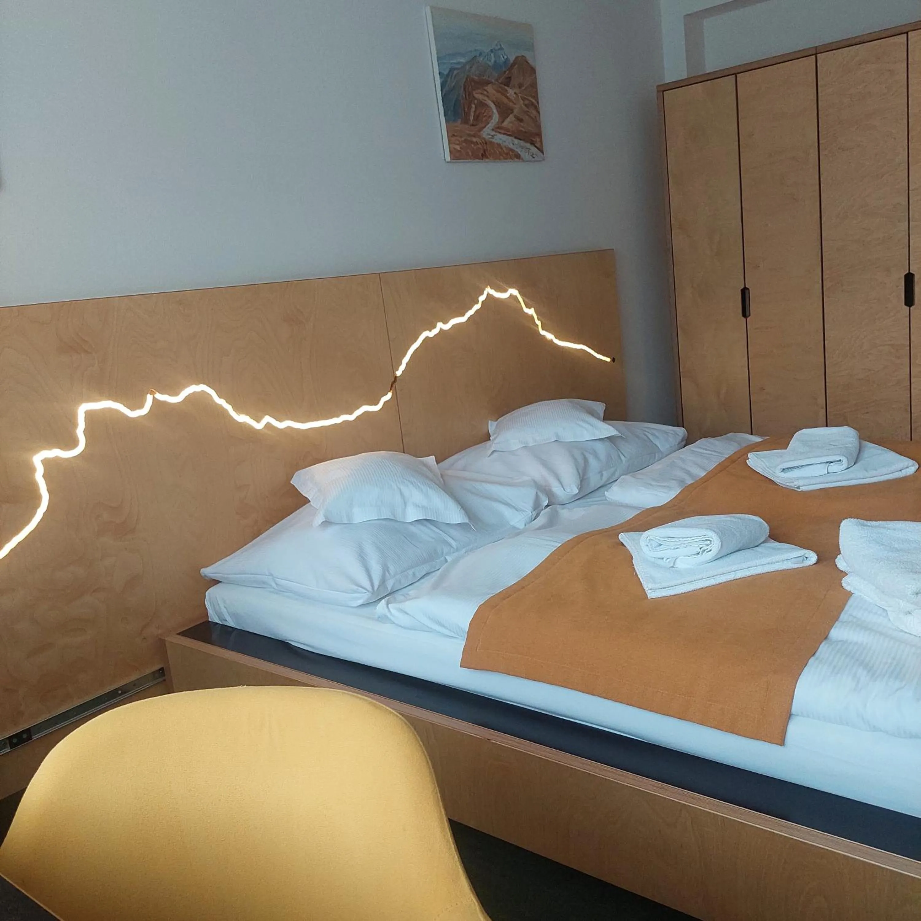 Bedroom, Bed in Hotel Diery