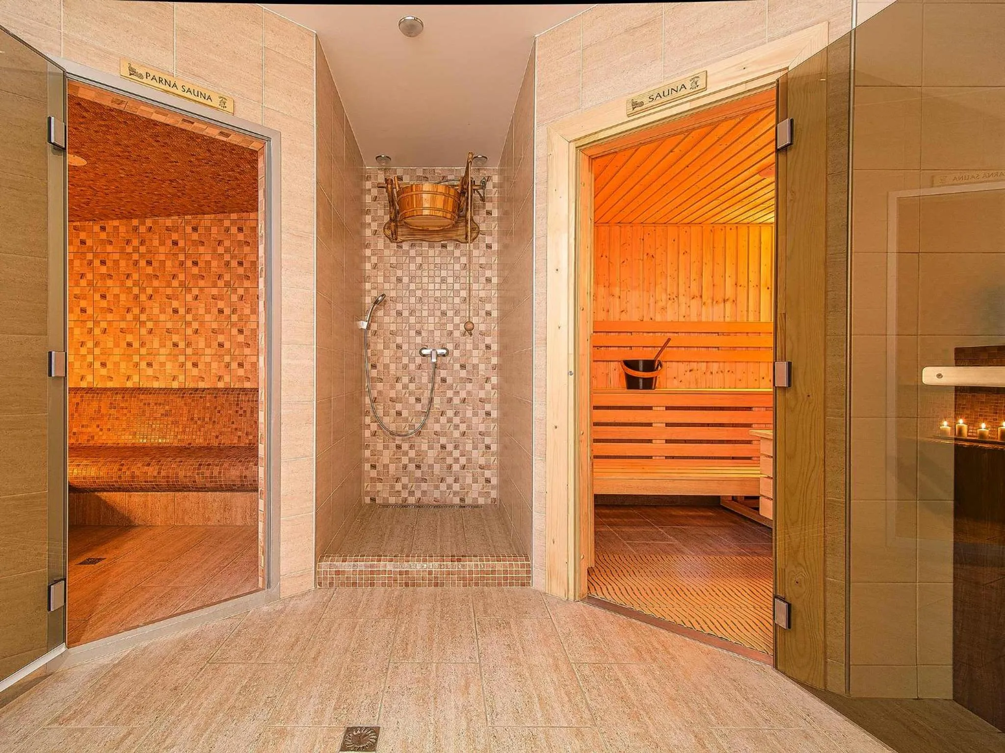 Sauna, Bed in Hotel Diery