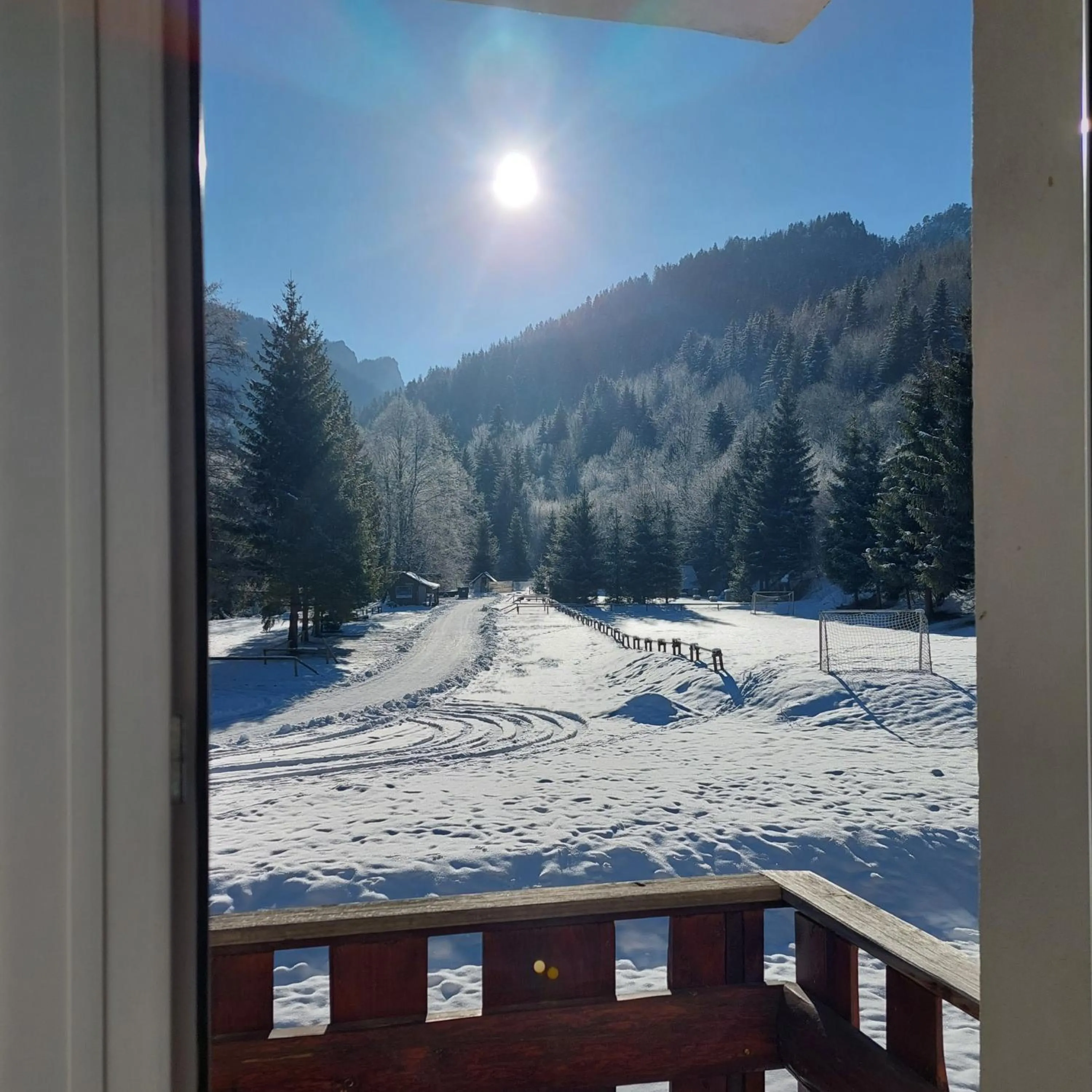 View (from property/room), Winter in Hotel Diery