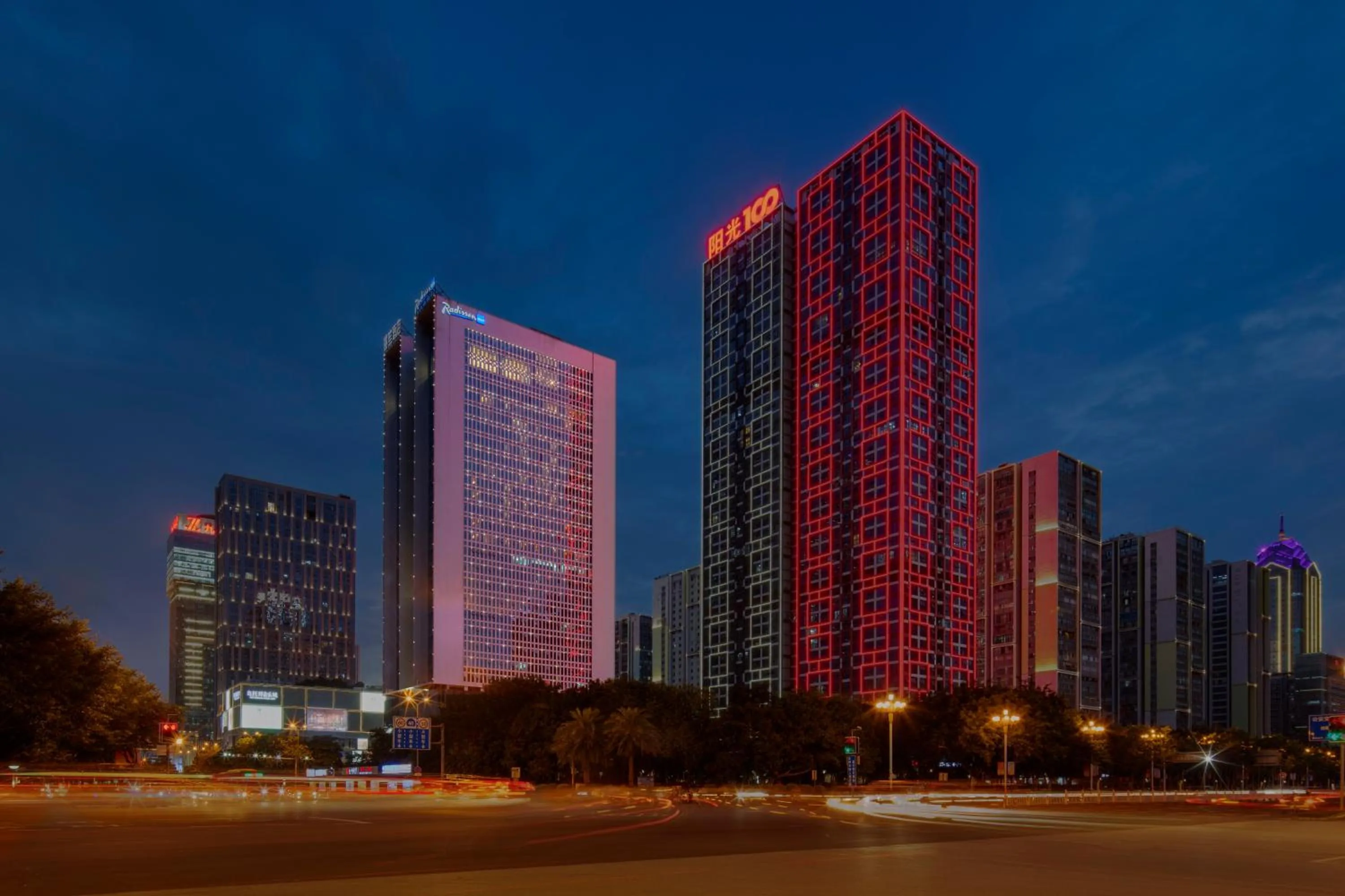 Street view in Radisson Blu Hotel Liuzhou