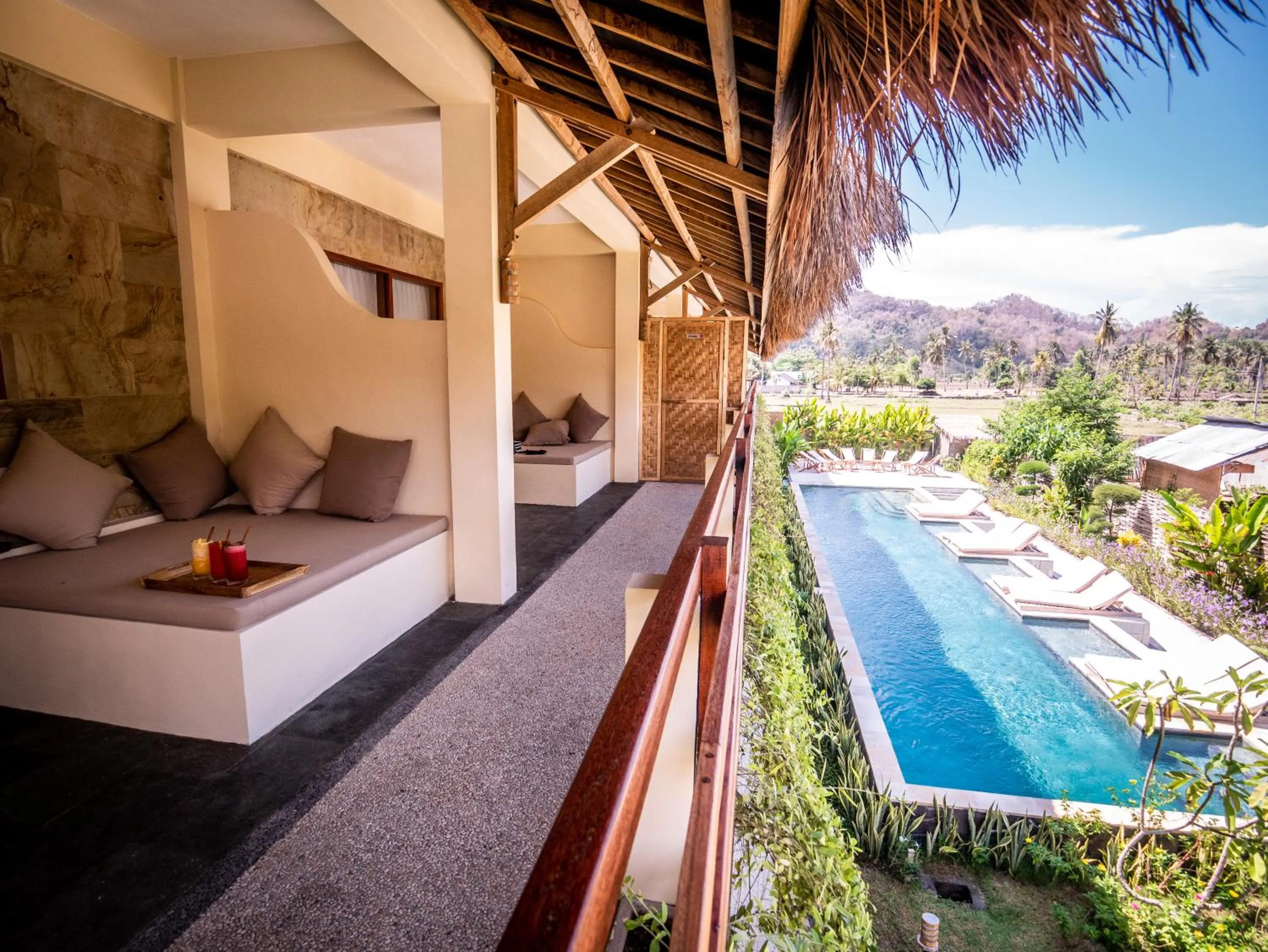 Pool view in Mango Lodge