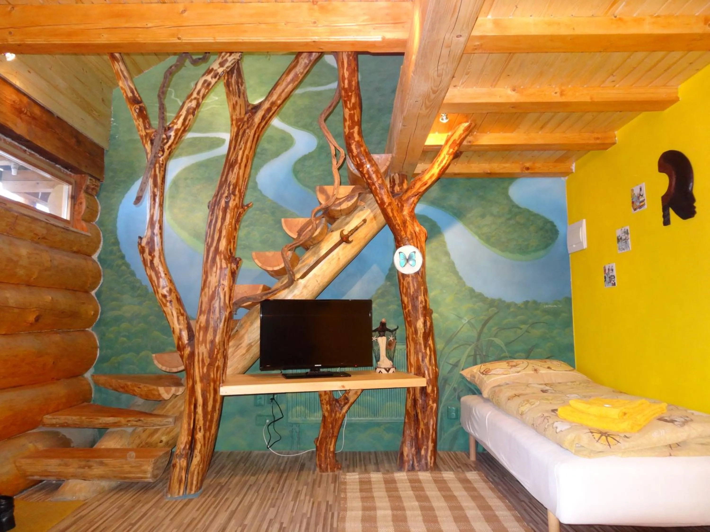 Bedroom, Bed in Resort Svět