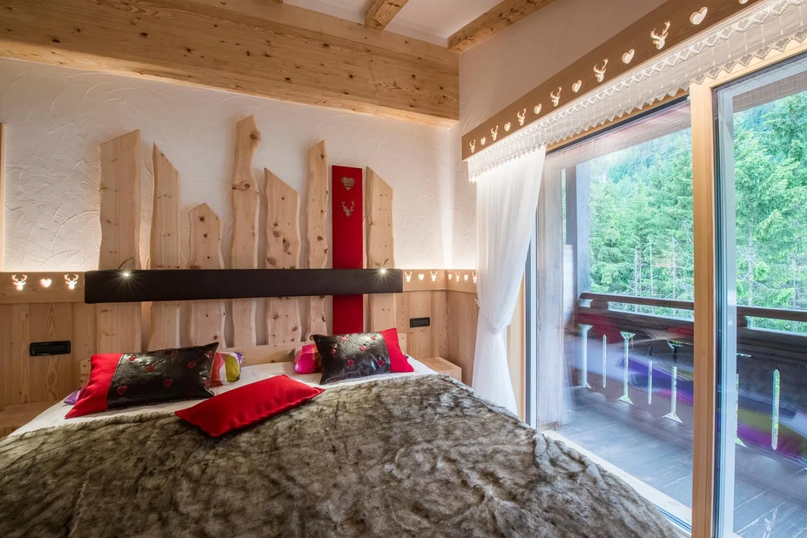 Bed in Chalet Pineta relax location