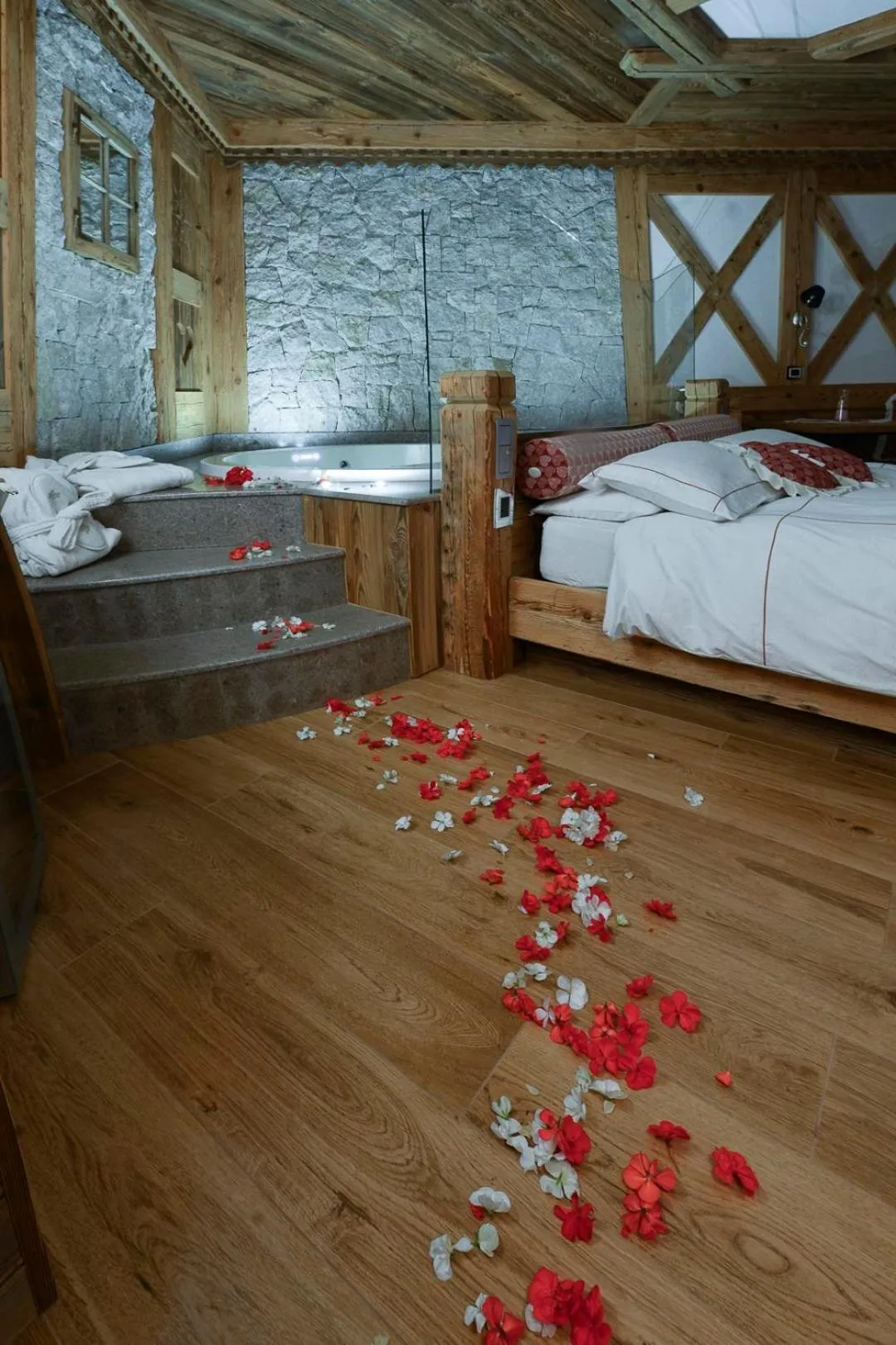 Bed in Chalet Pineta relax location