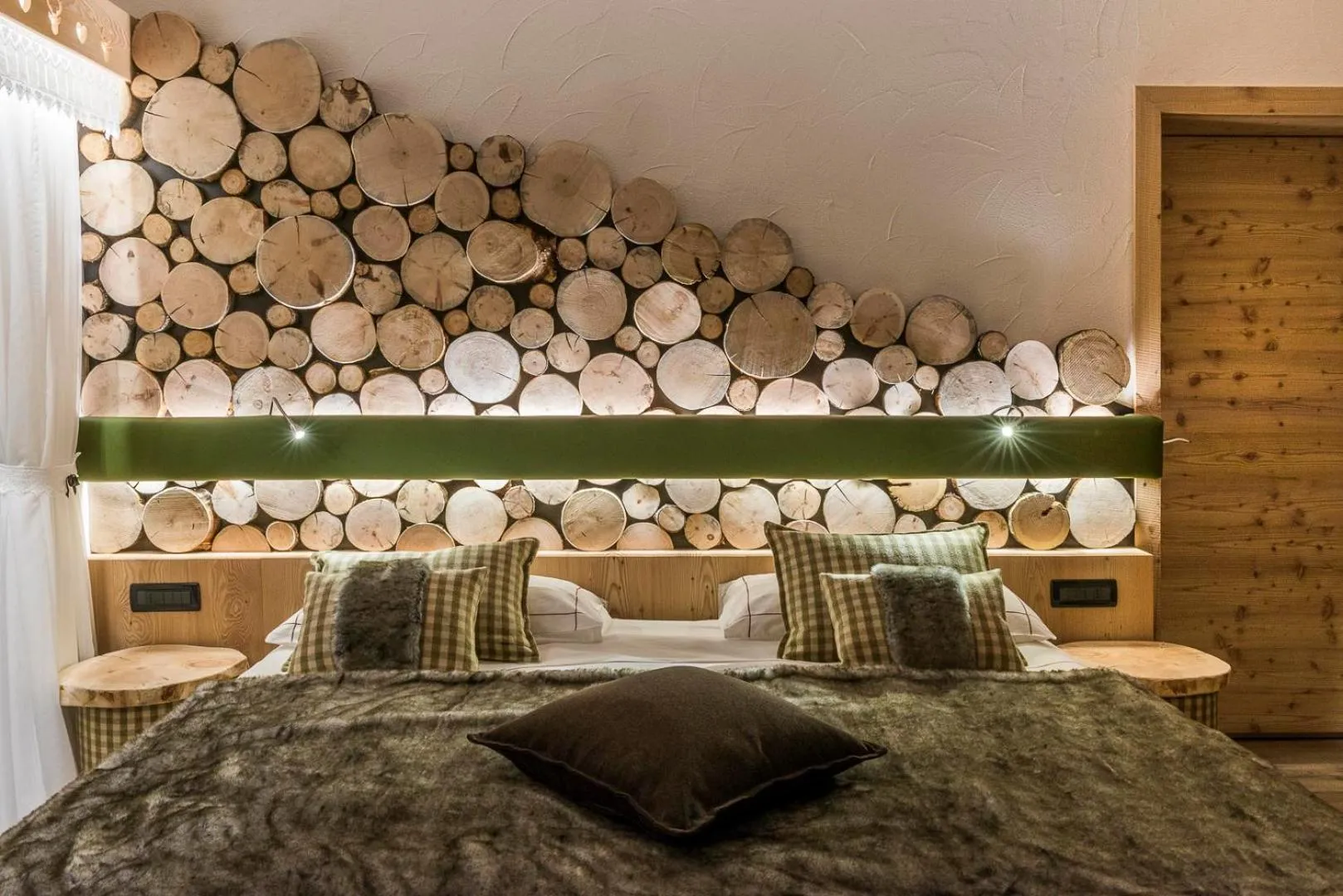 Bed in Chalet Pineta relax location