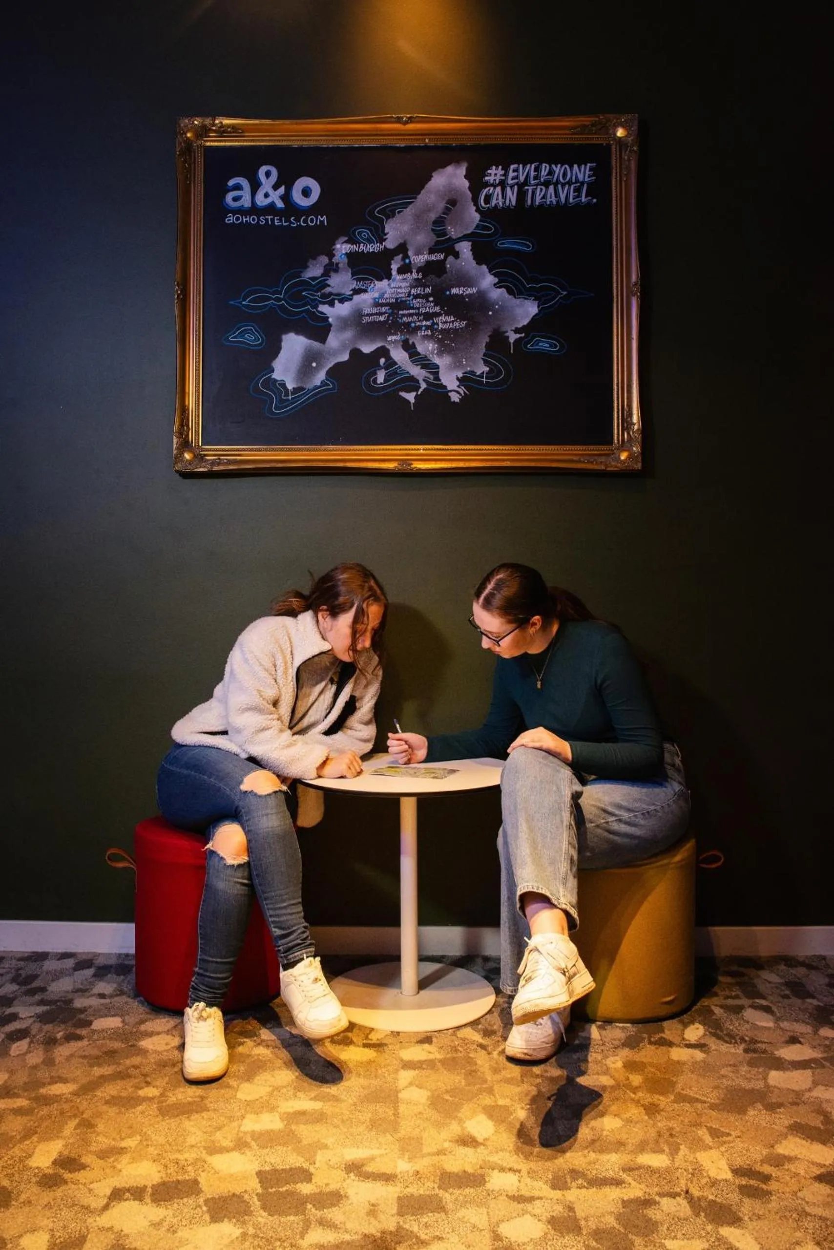 group of guests in a&o Edinburgh City