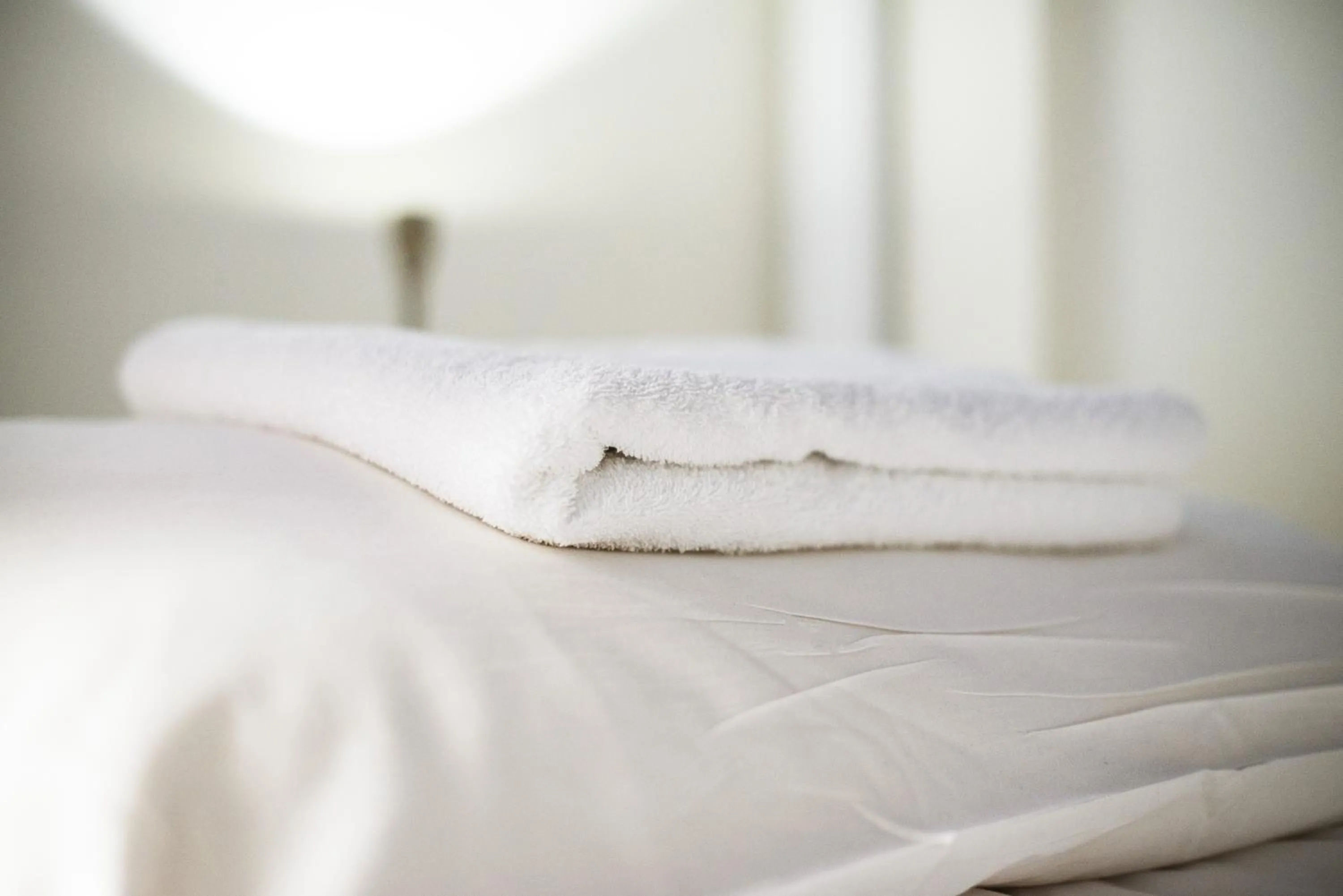 towels, Bed in a&o Edinburgh City