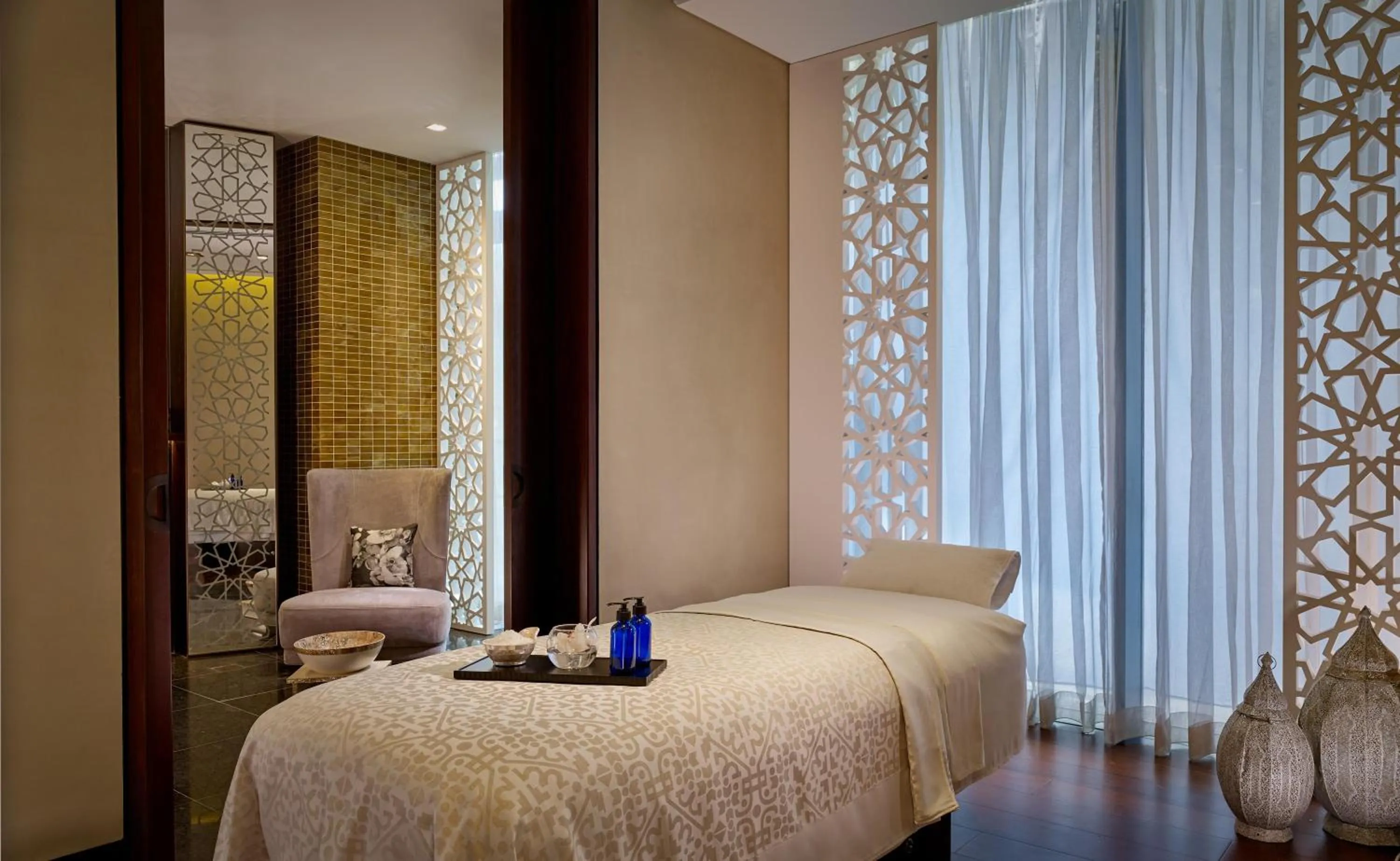 Spa and wellness centre/facilities, Bed in Grand Hyatt Abu Dhabi Hotel & Residences Emirates Pearl