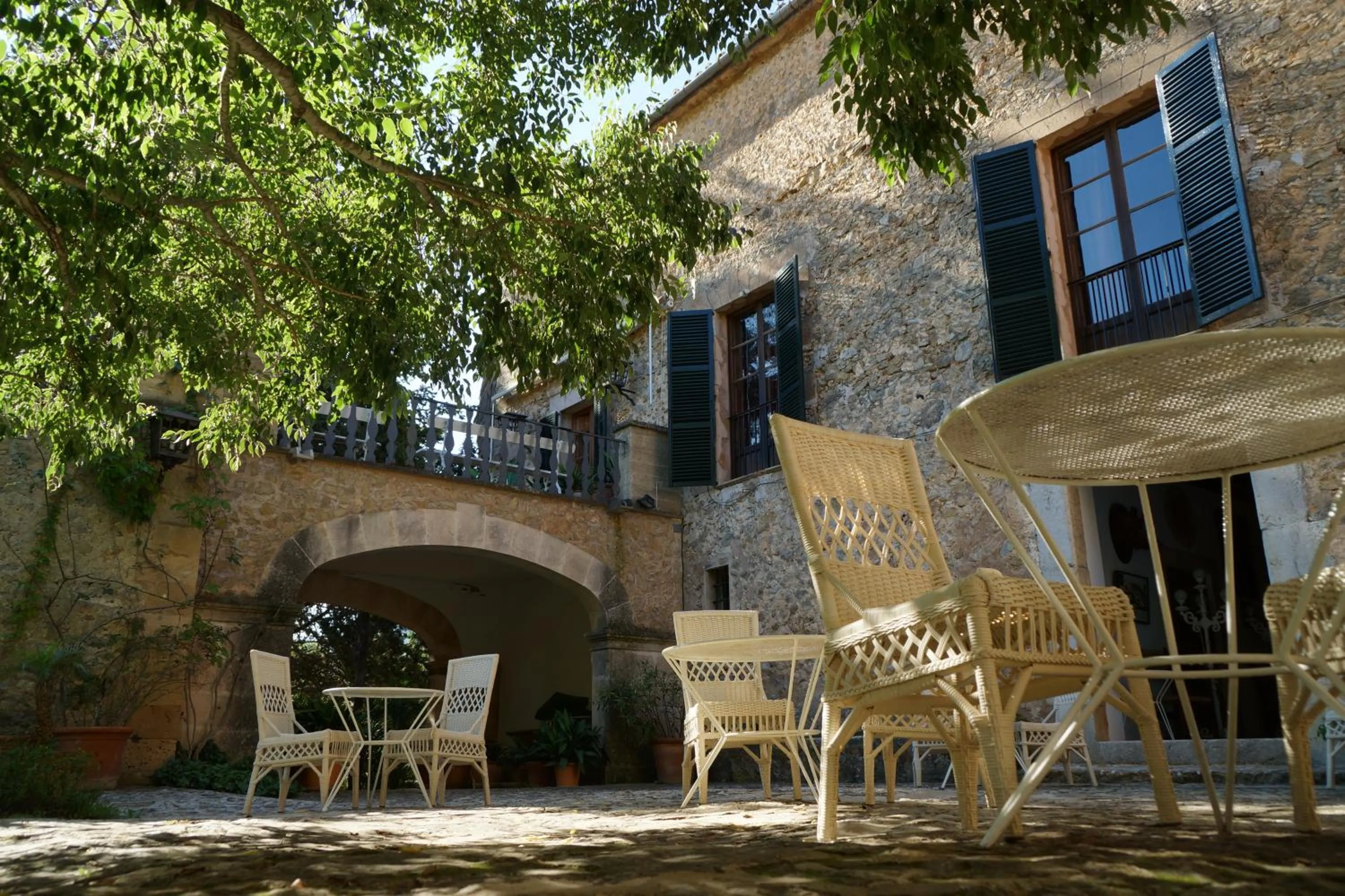 Inner courtyard view in Finca Son Pont