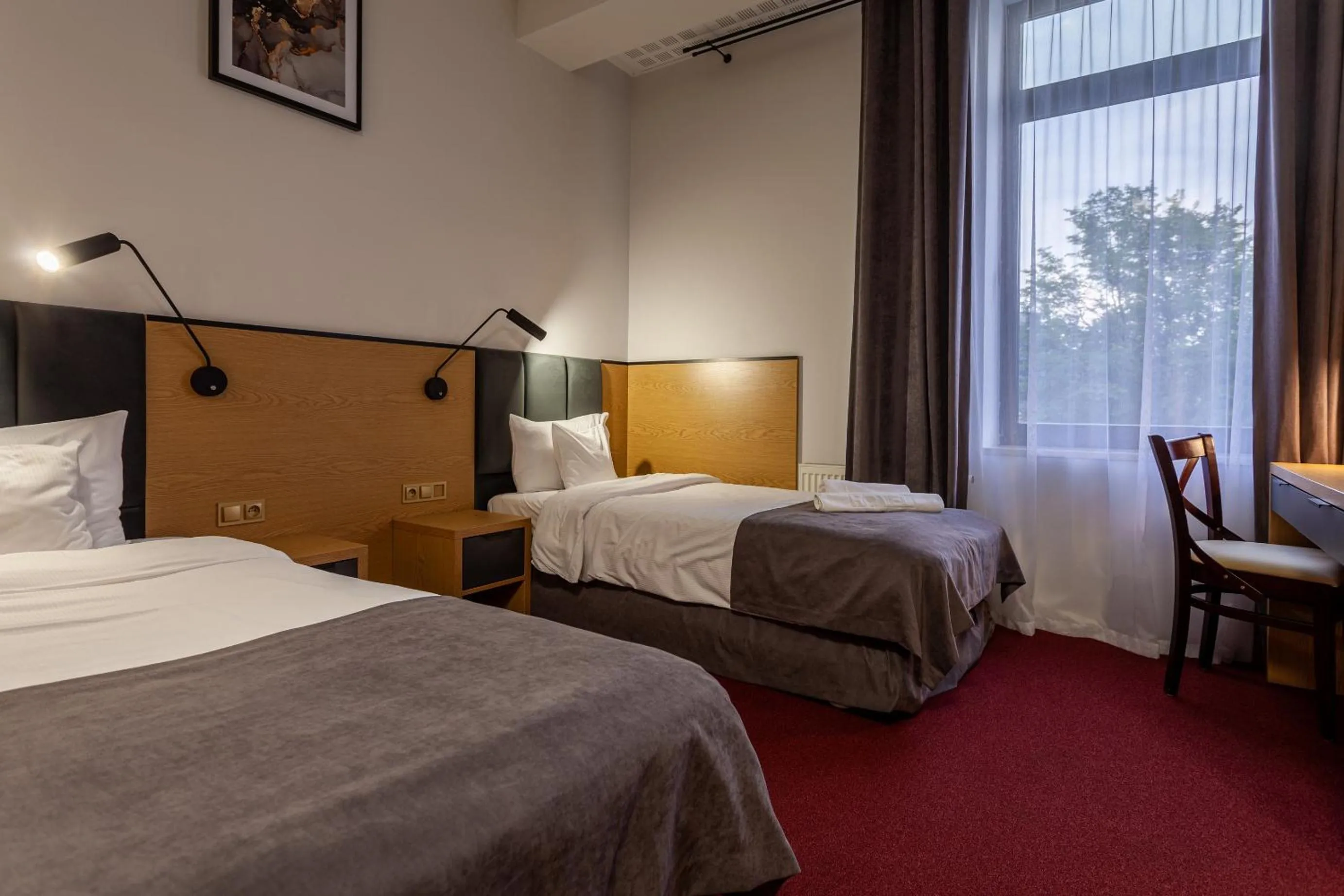 Bed in Hotel Poniatowski