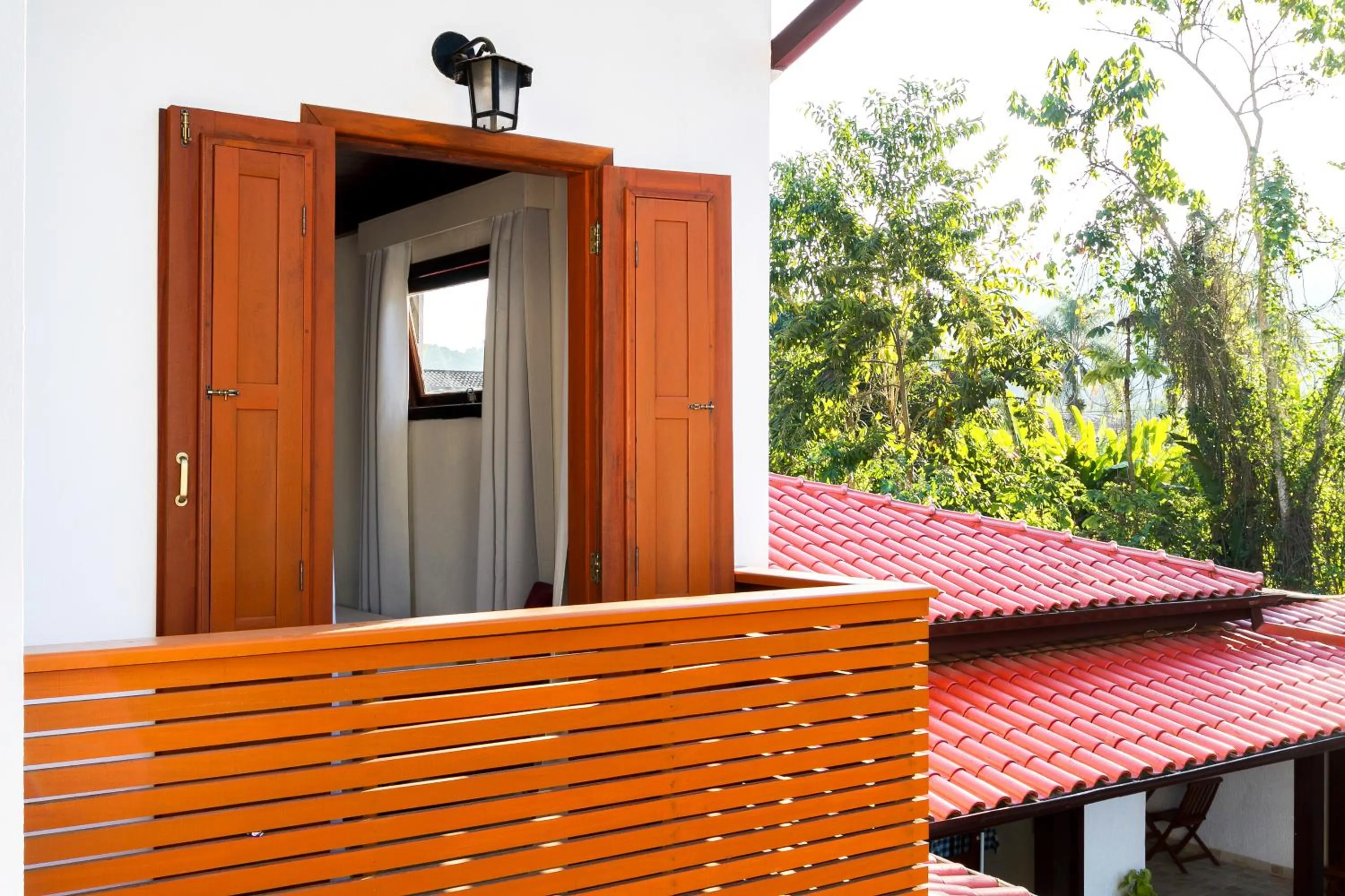 Balcony/Terrace in Pousada Recanto do Jabaquara