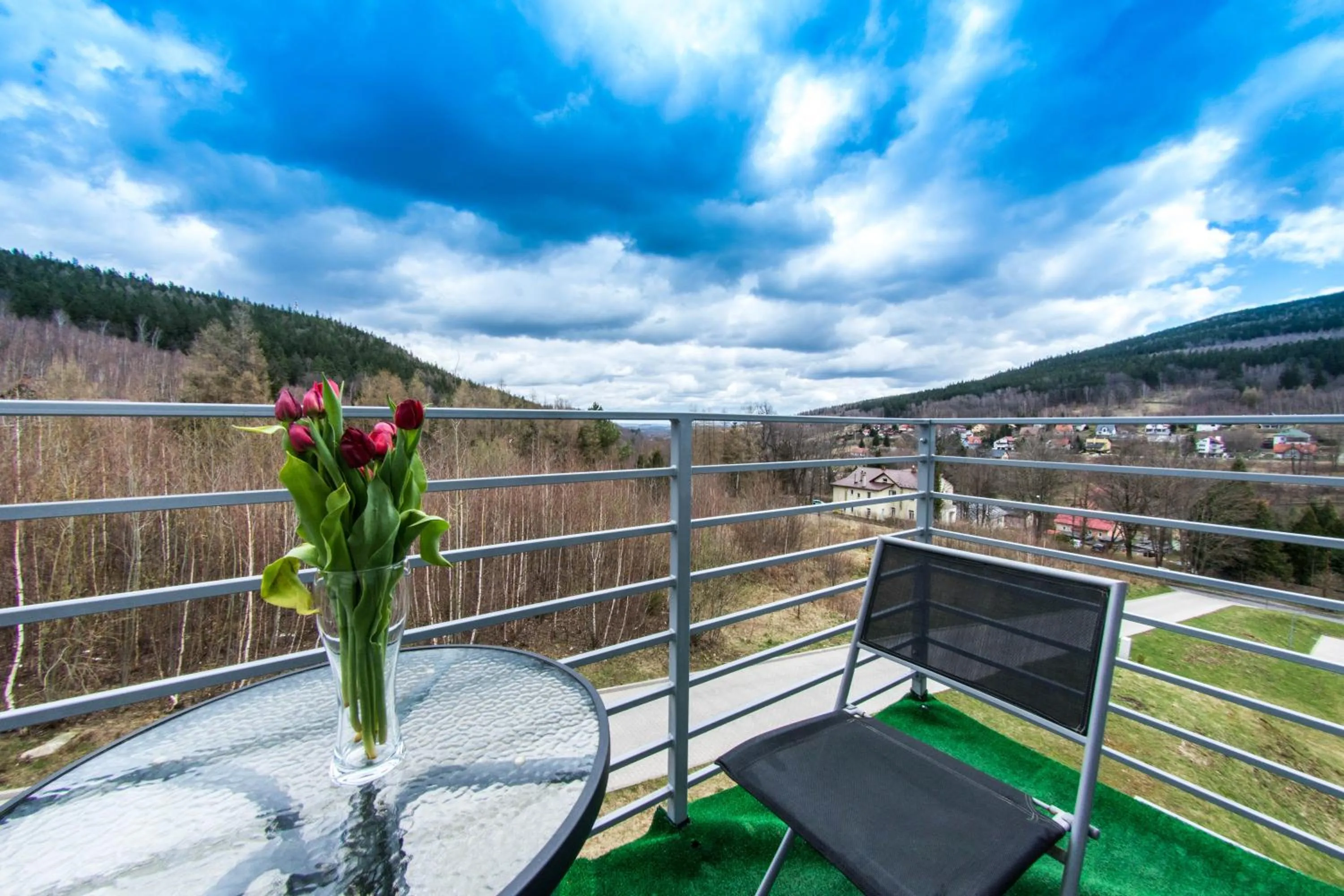 Balcony/Terrace in Apartamenty Izerskie - ul. Cicha 13H-I