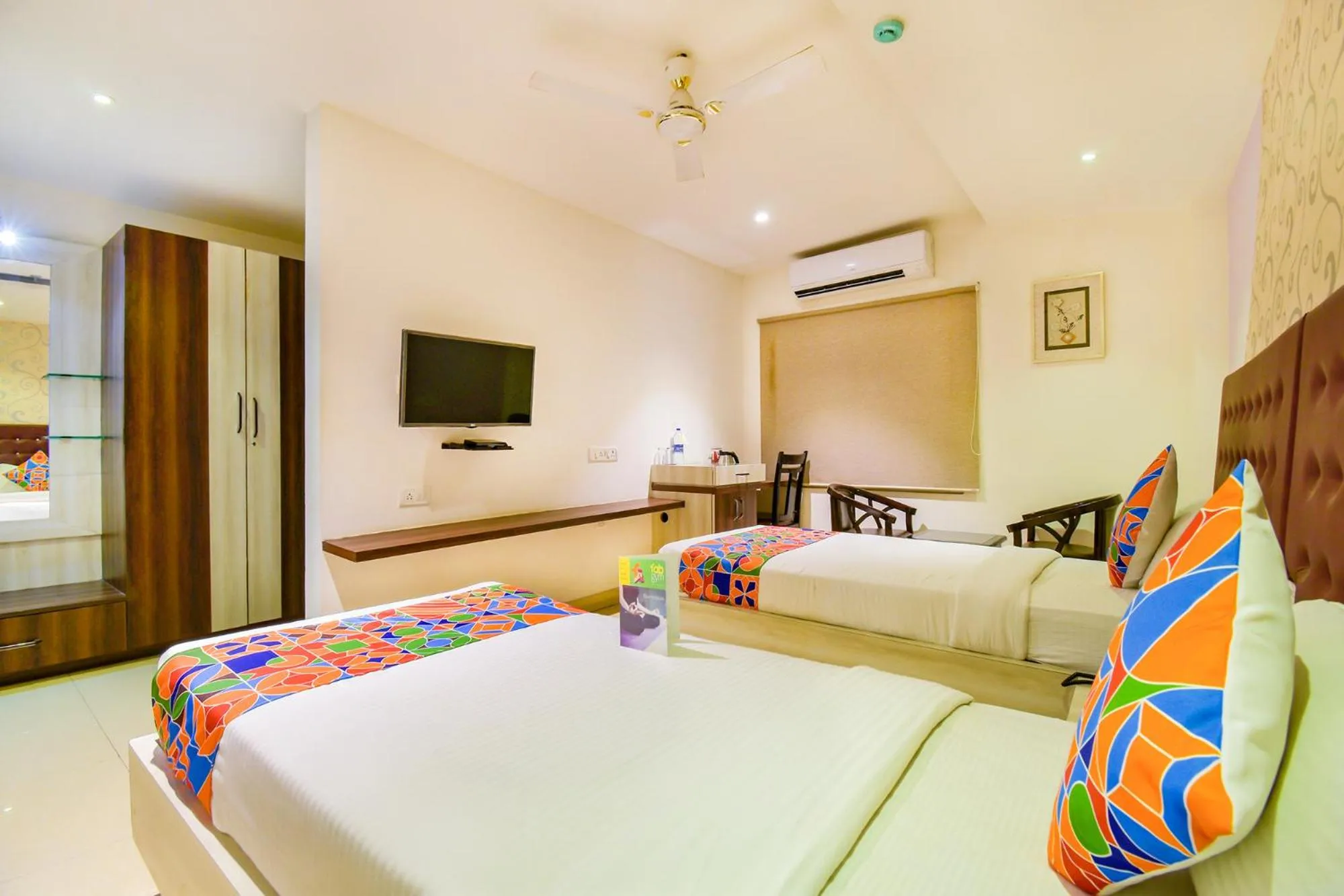 Bedroom, Bed in FabHotel Pentagon Next - Bhubaneswar Railway Station
