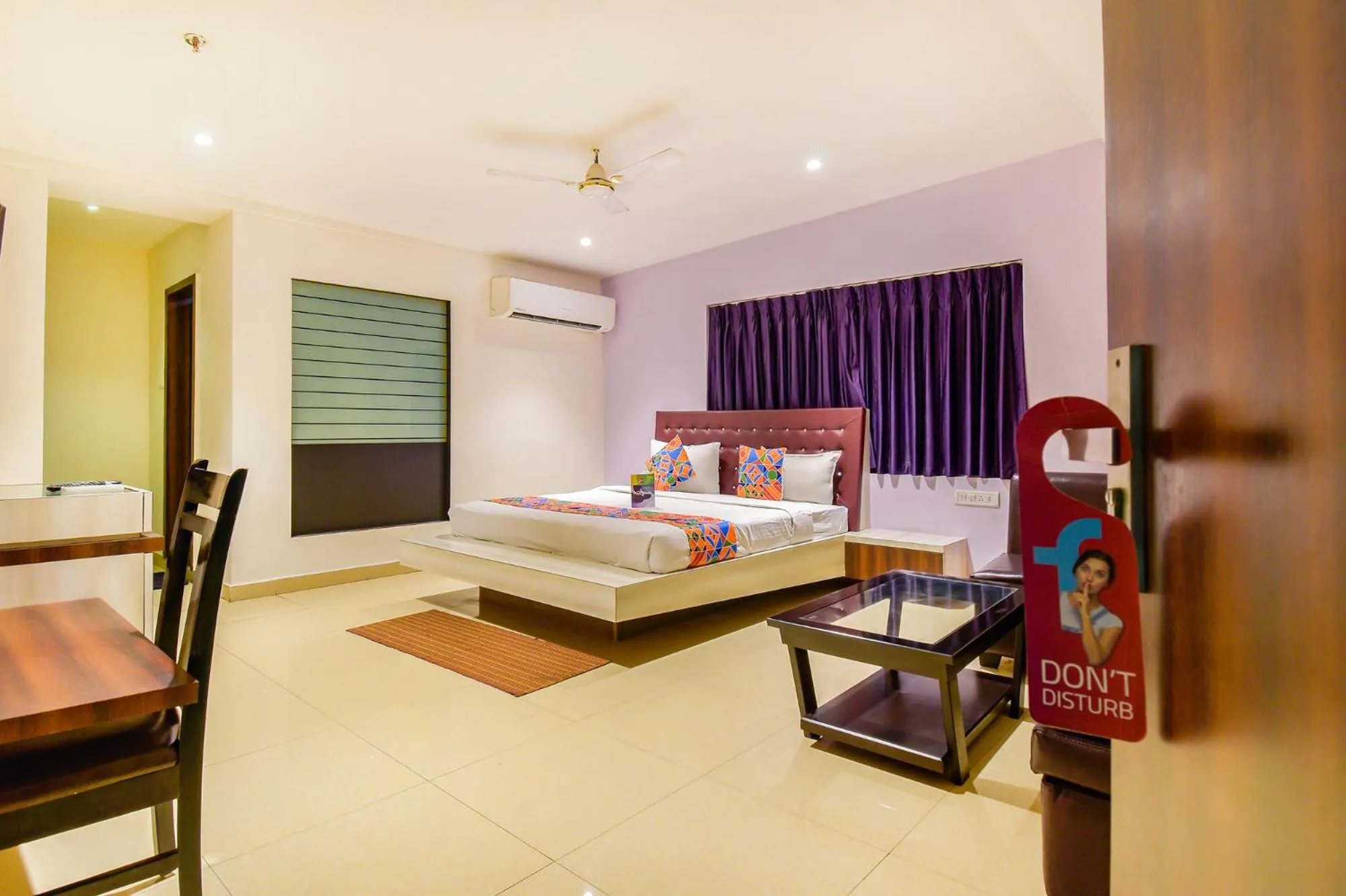 Living room, Bed in FabHotel Pentagon Next - Bhubaneswar Railway Station