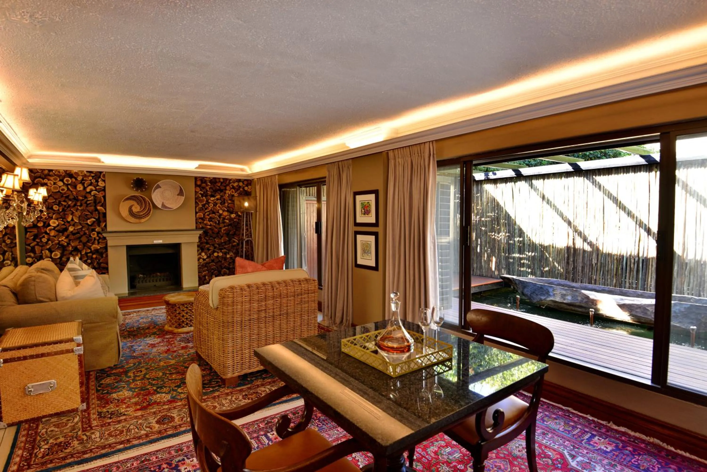 Seating area in The Residence