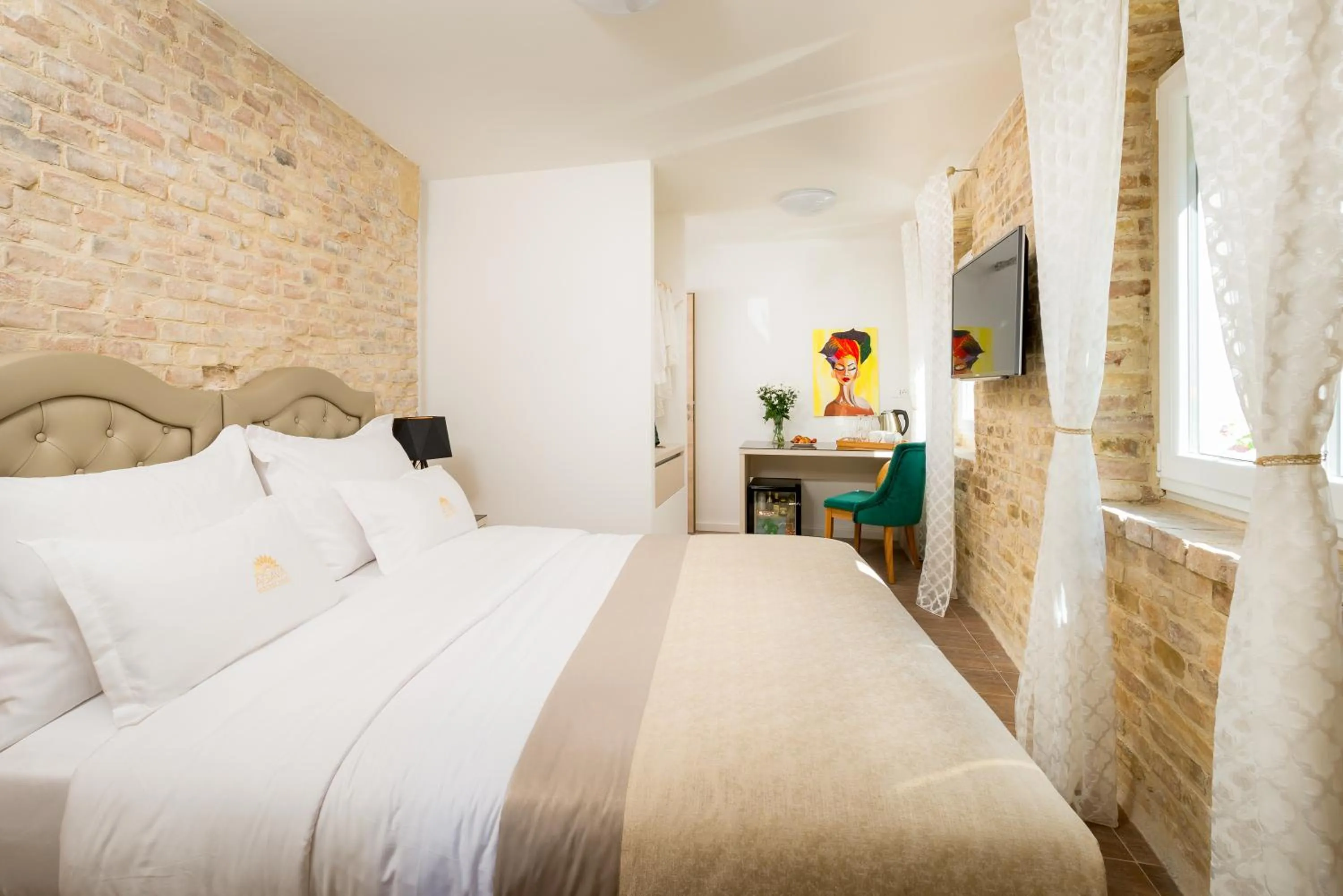 Bed in Agava Lux Rooms&Pool