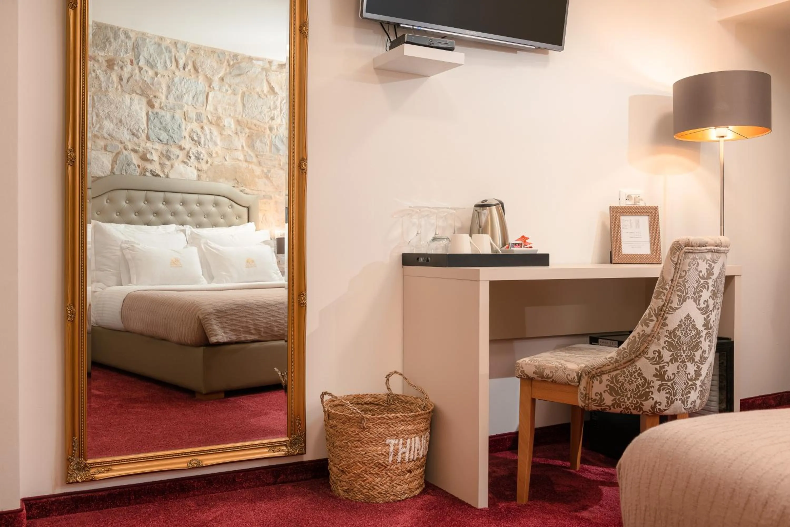 Bed in Agava Lux Rooms&Pool