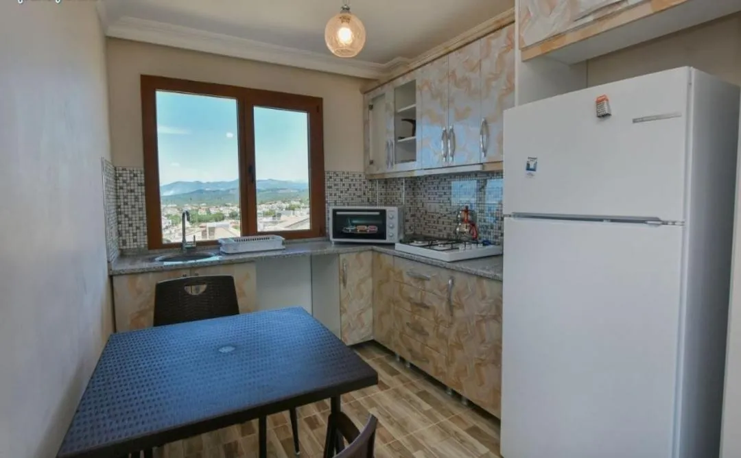 Kitchen or kitchenette in Erpey Ferah Apart Otel