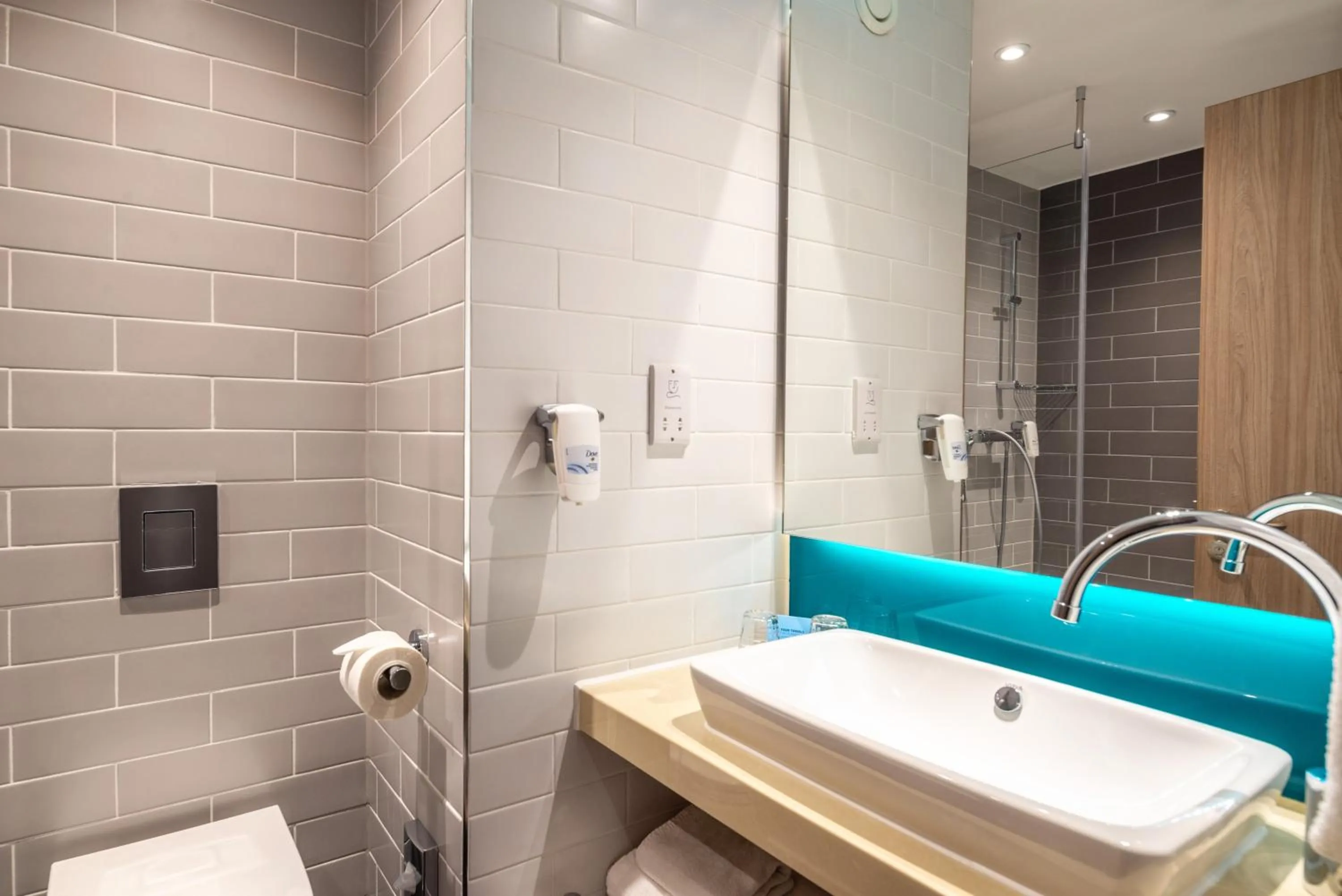 Bathroom in Holiday Inn Express - London Heathrow T4 by IHG