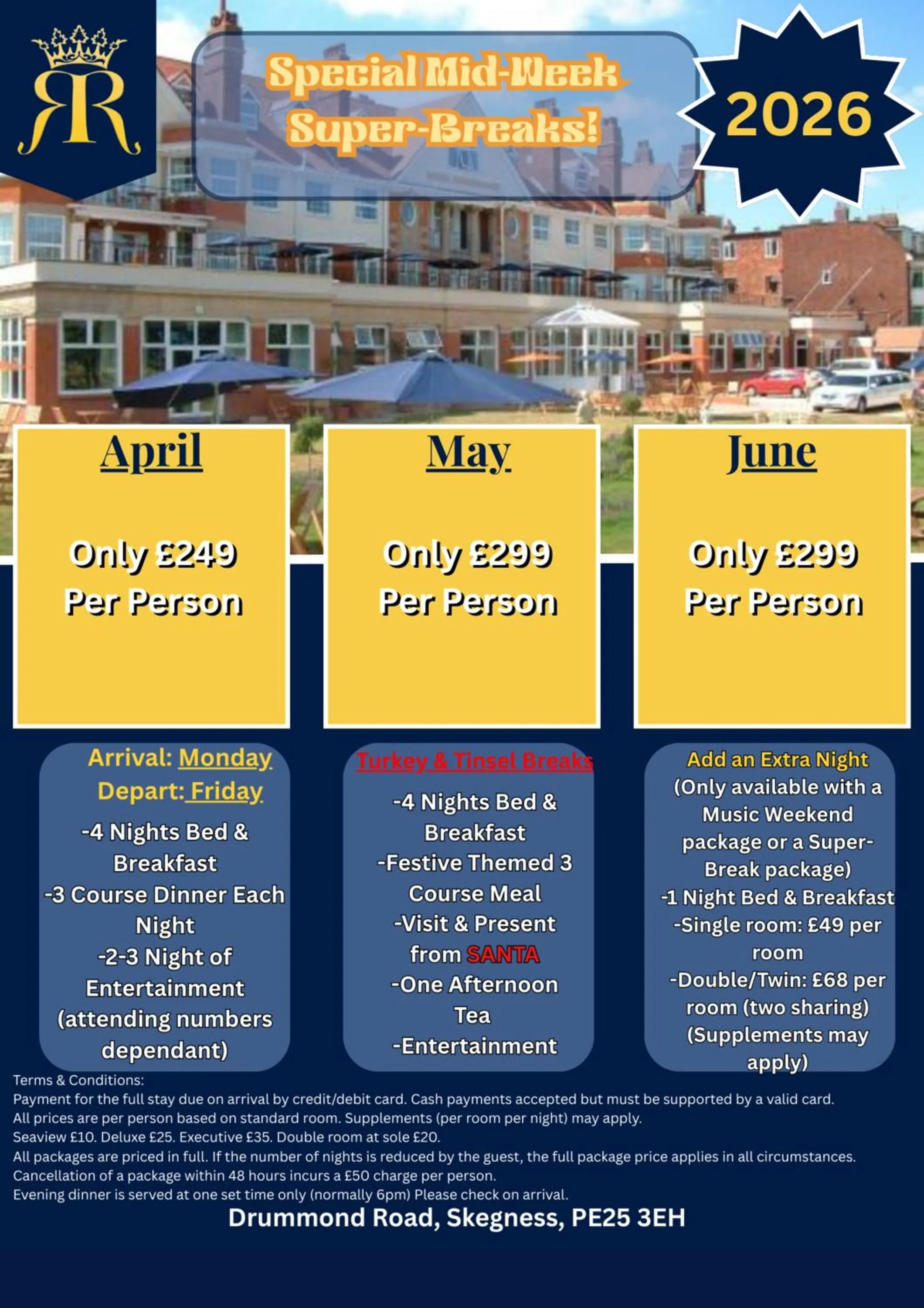 Logo/Certificate/Sign in Skegness The Royal Hotel